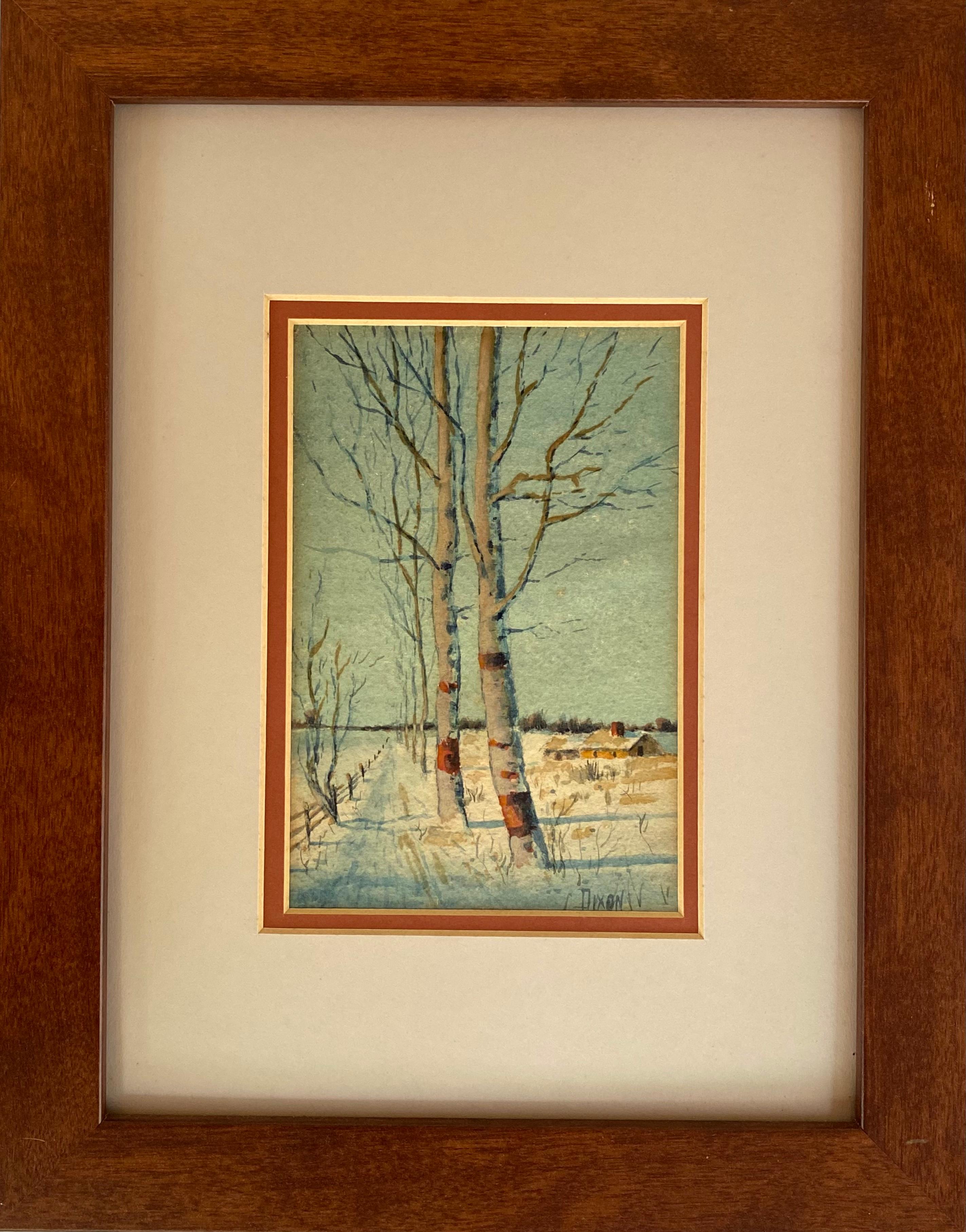 “Birches in Winter” - Art by Francis Stillwell Dixon