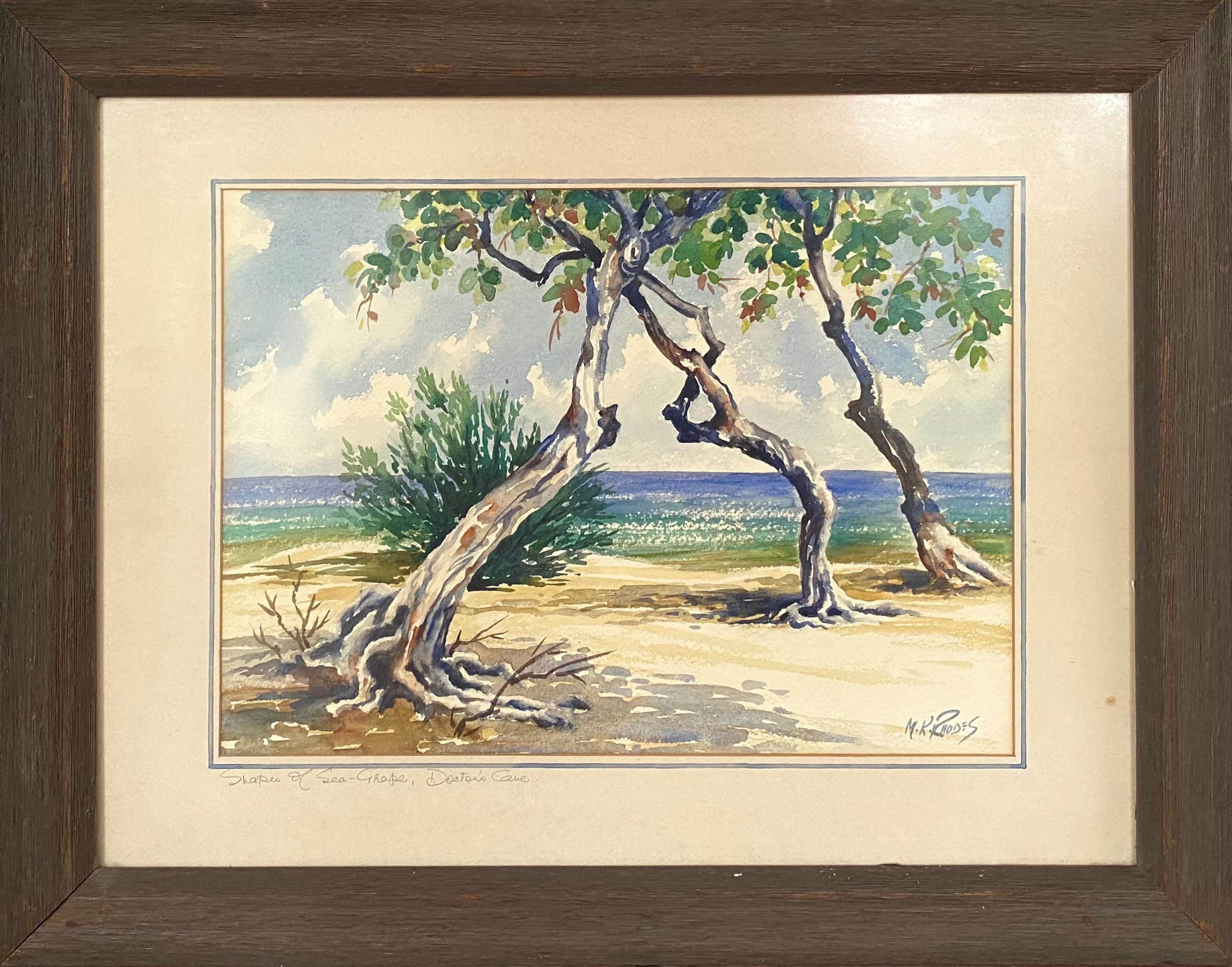 “Doctor’s Cave, Jamaica” - Art by Margaret K. Rhodes