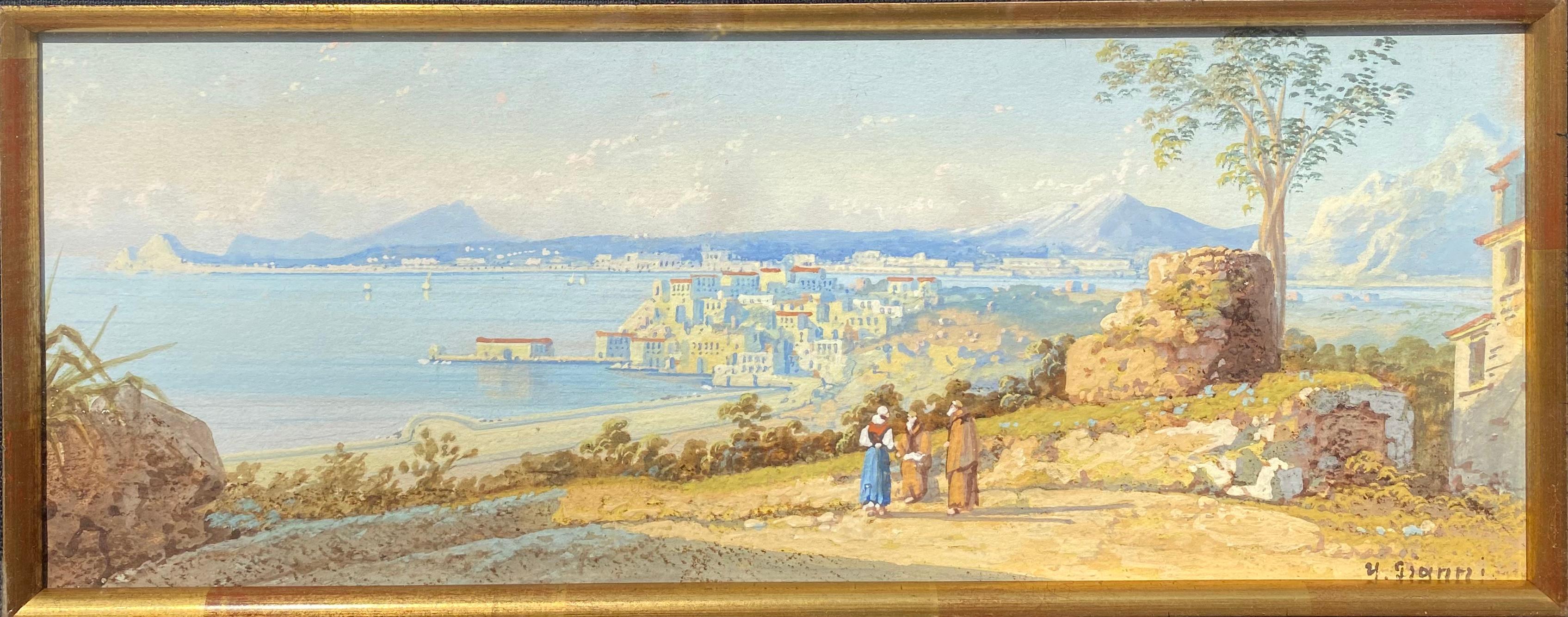 Maria Ada Gianni Landscape Art - “View of Bay of Naples 2”