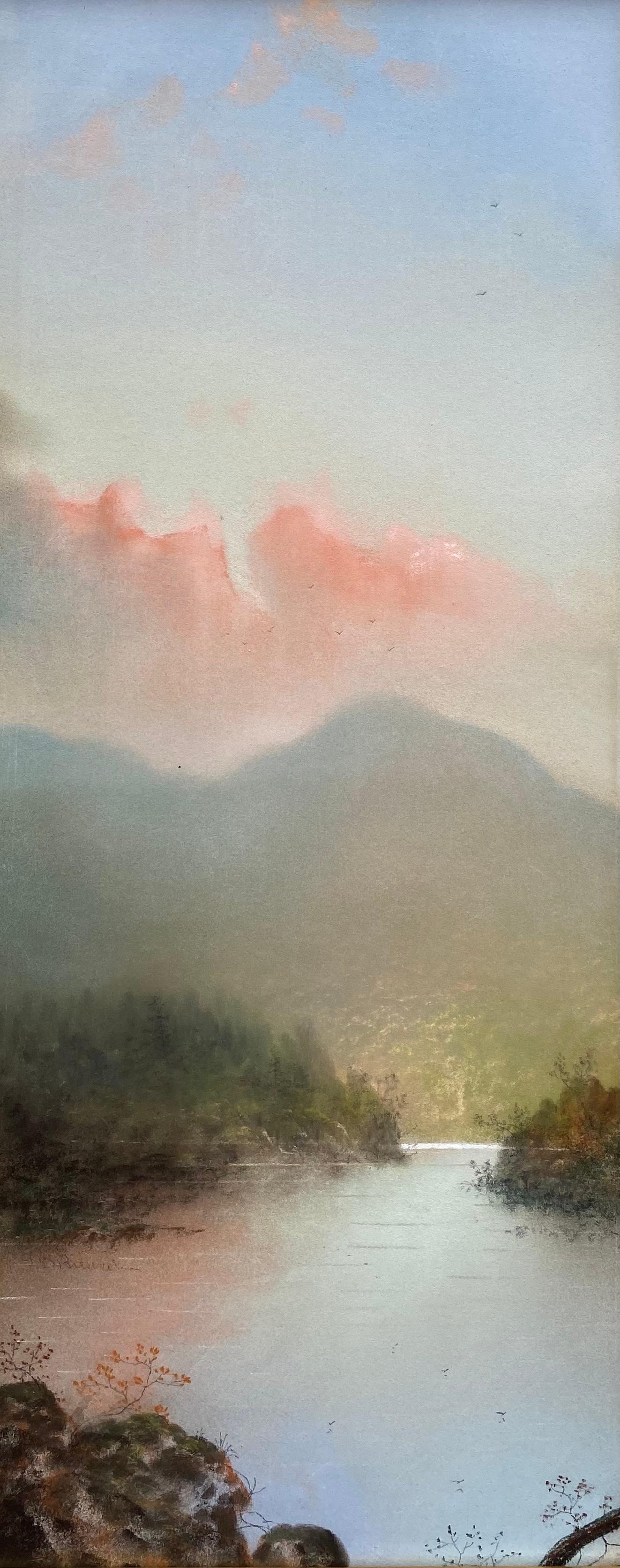 George Douglas Brewerton Landscape Art - “View of Mount Shasta, California”