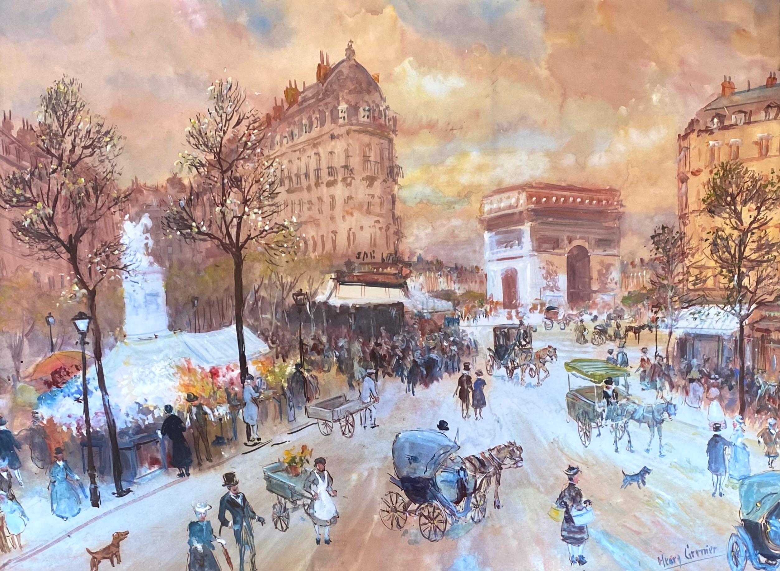 Arc de Triomphe Paris (Fauvismus), Art, von Henri Grenier