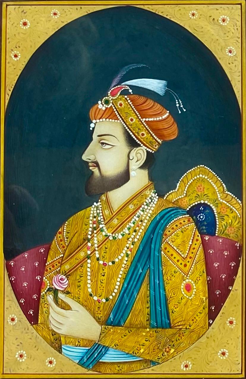 “Indian Prince with Rose” - Academic Art by Unknown