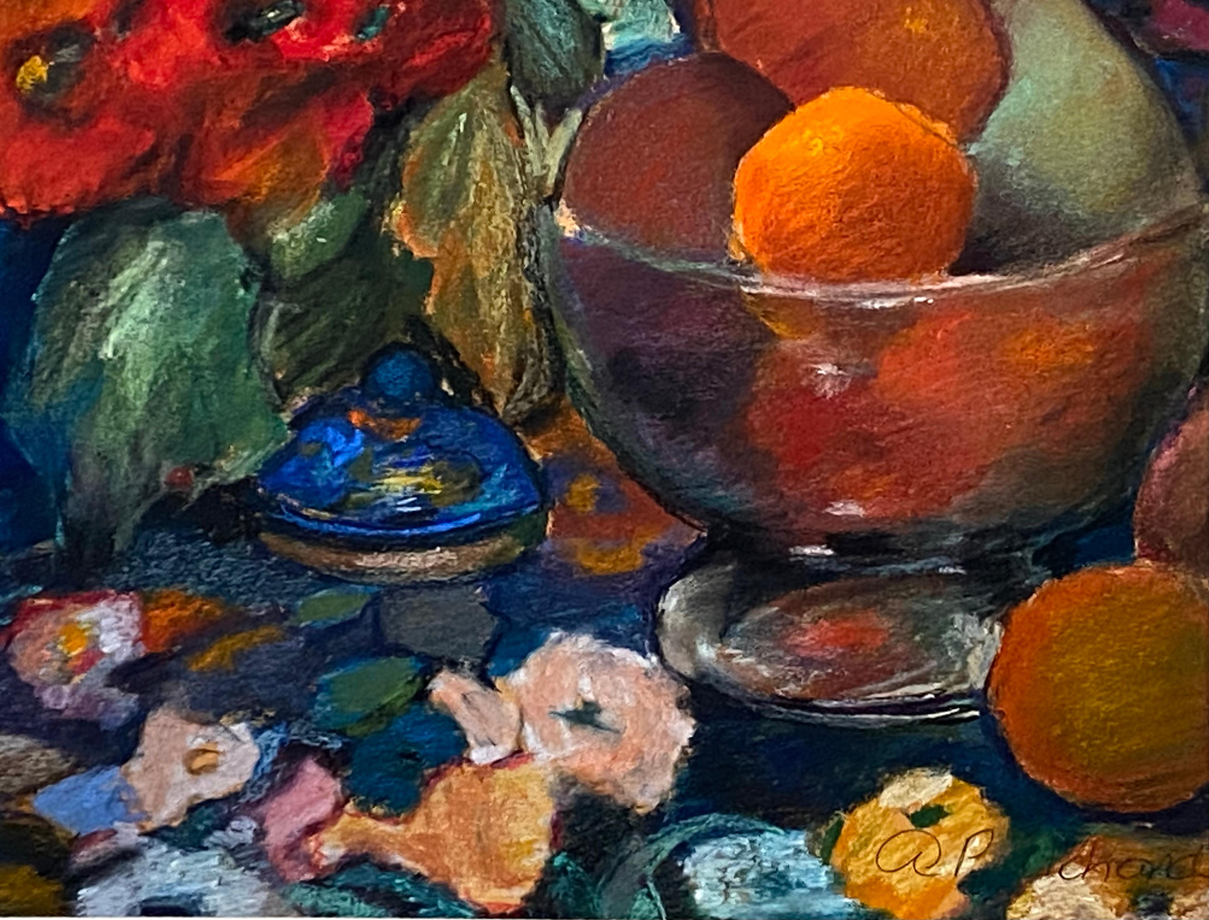 “Still Life in Interior” - Black Interior Art by Alice Pritchard
