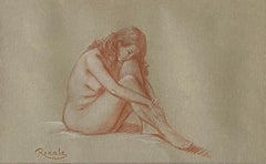 Vintage “Sitting Female Nude”
