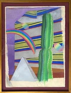 “Cactus, Pyramid, and Rainbow”