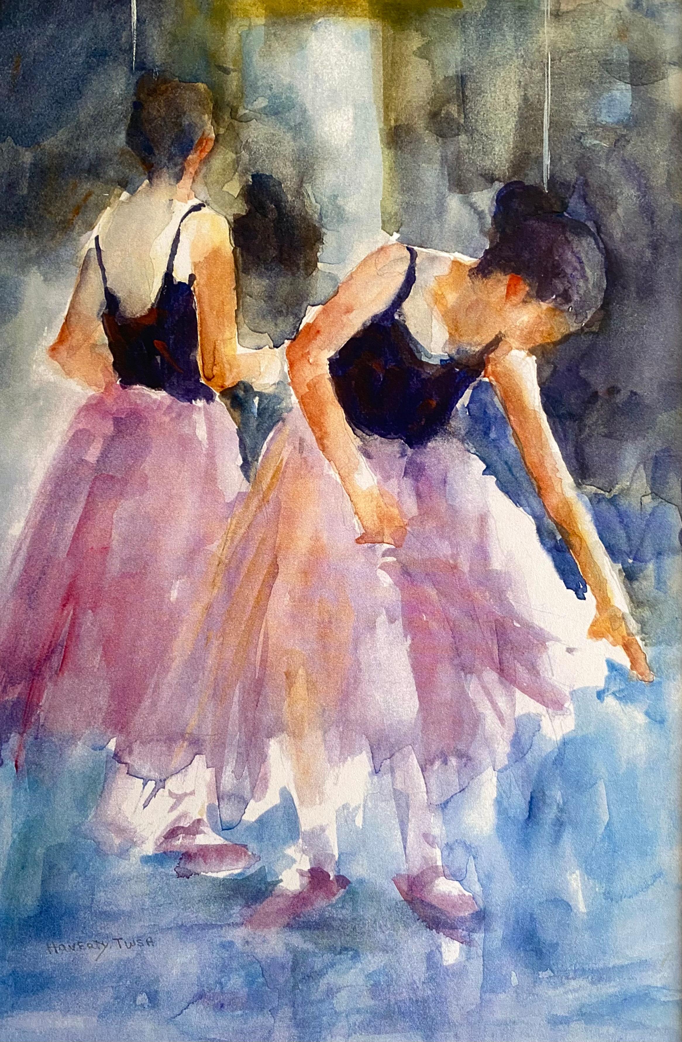 “The Dress Rehearsal” - Post-Impressionist Art by Grace Haverty