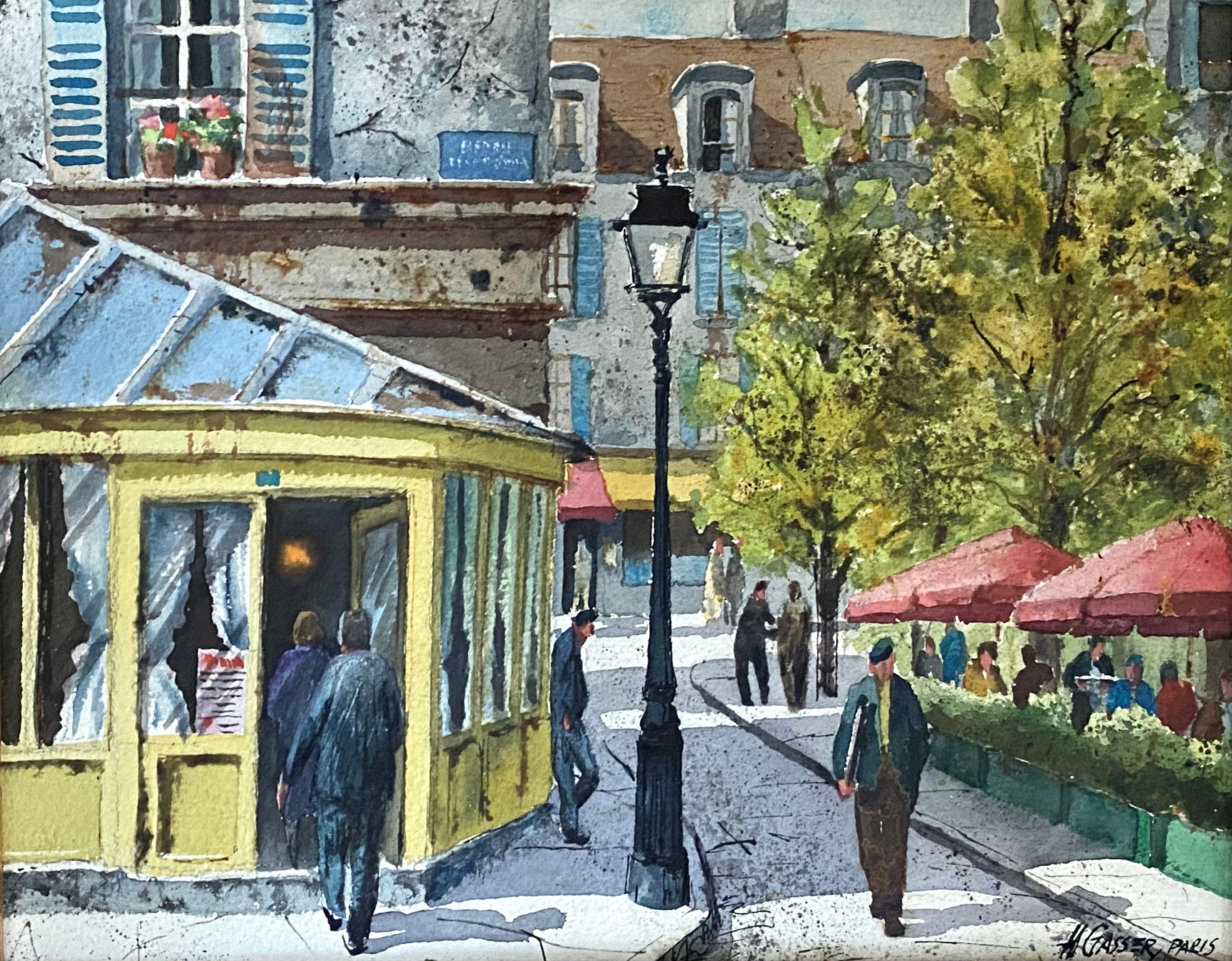 Henry Martin Gasser Interior Art – Montmartre im Juli