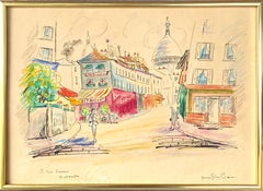 “La Rue Norvins, Montmartre”