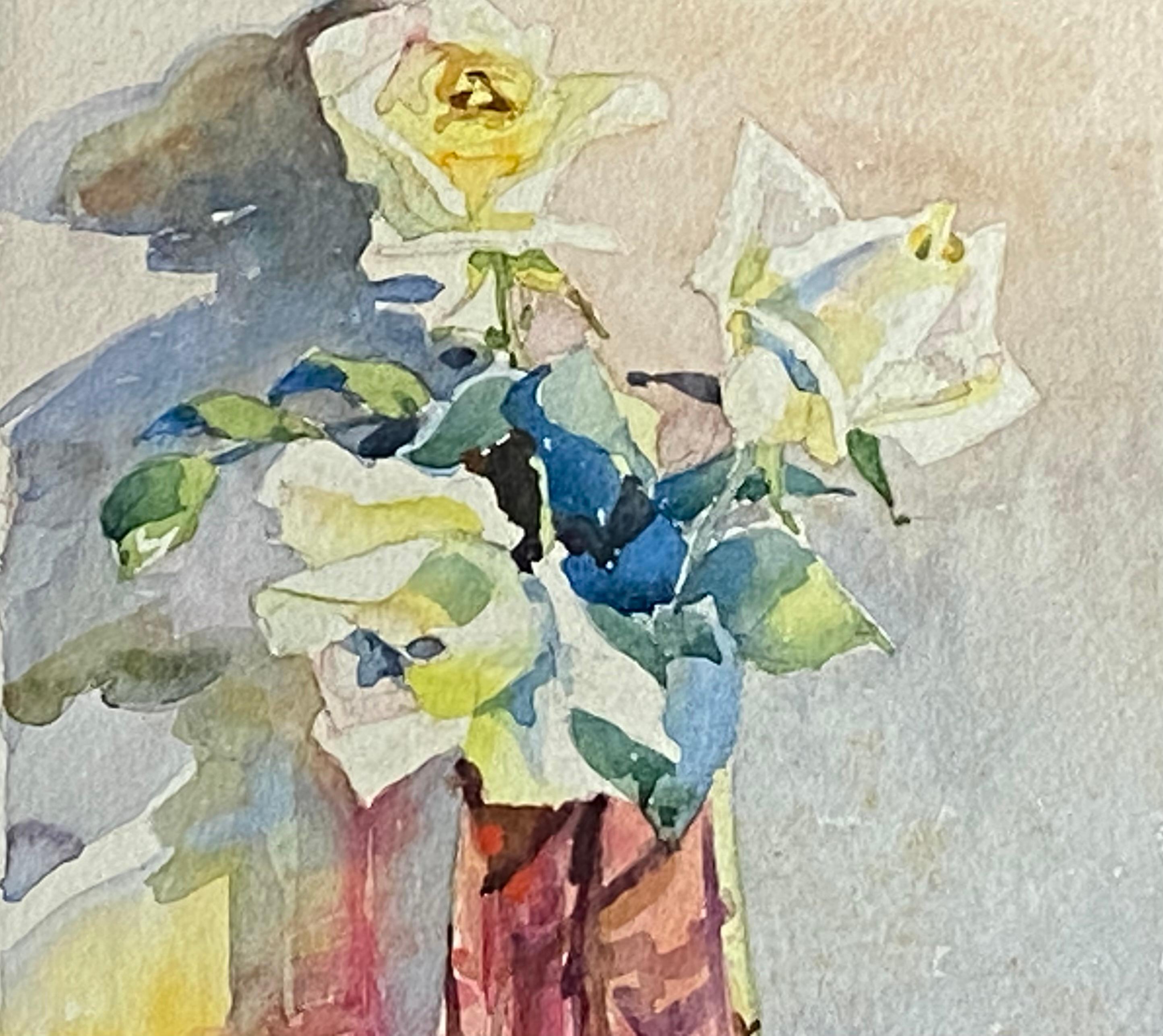 “Still Life with White Roses” For Sale 7