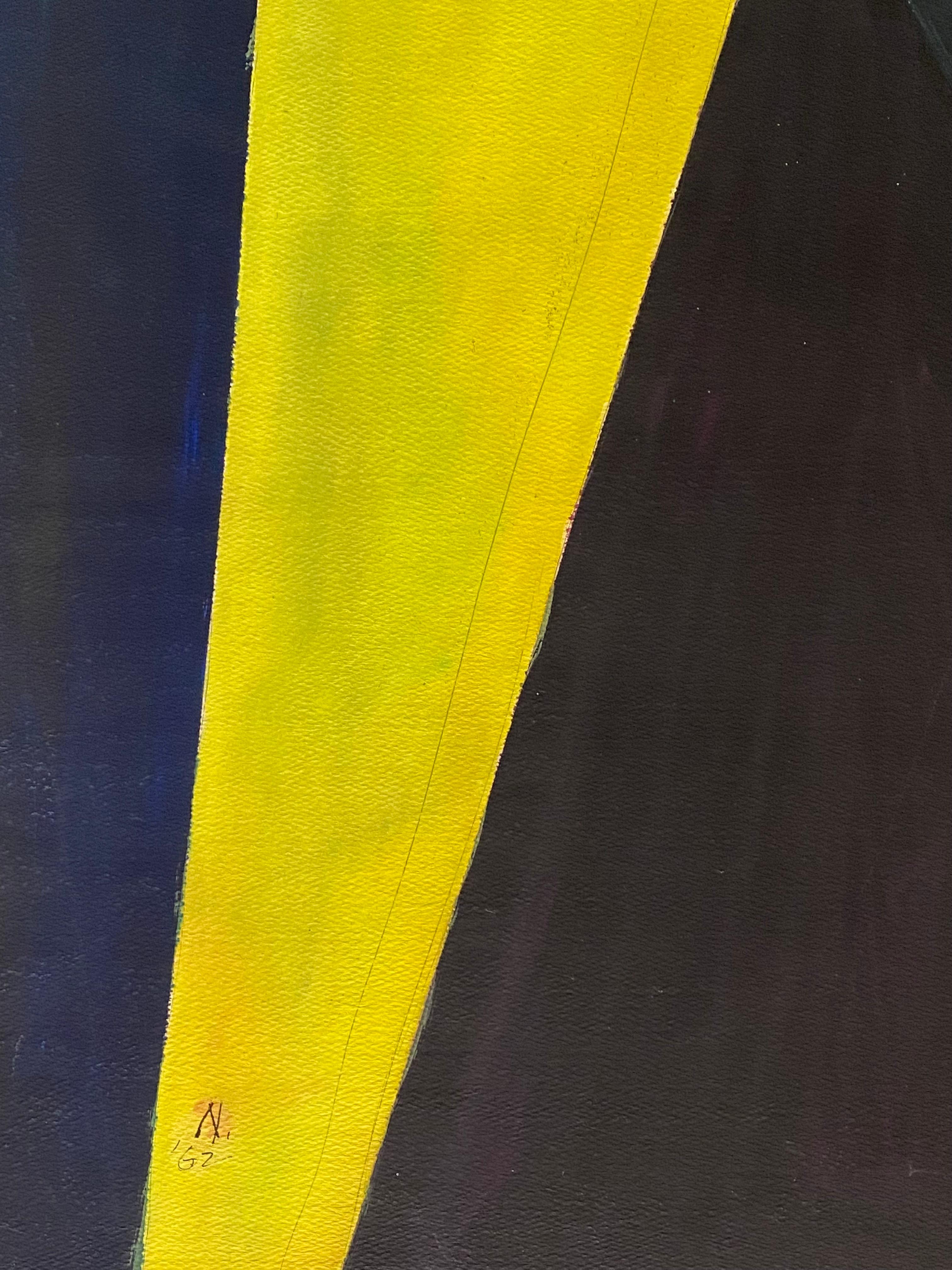 “Abstract in Black and Yellow” For Sale 1