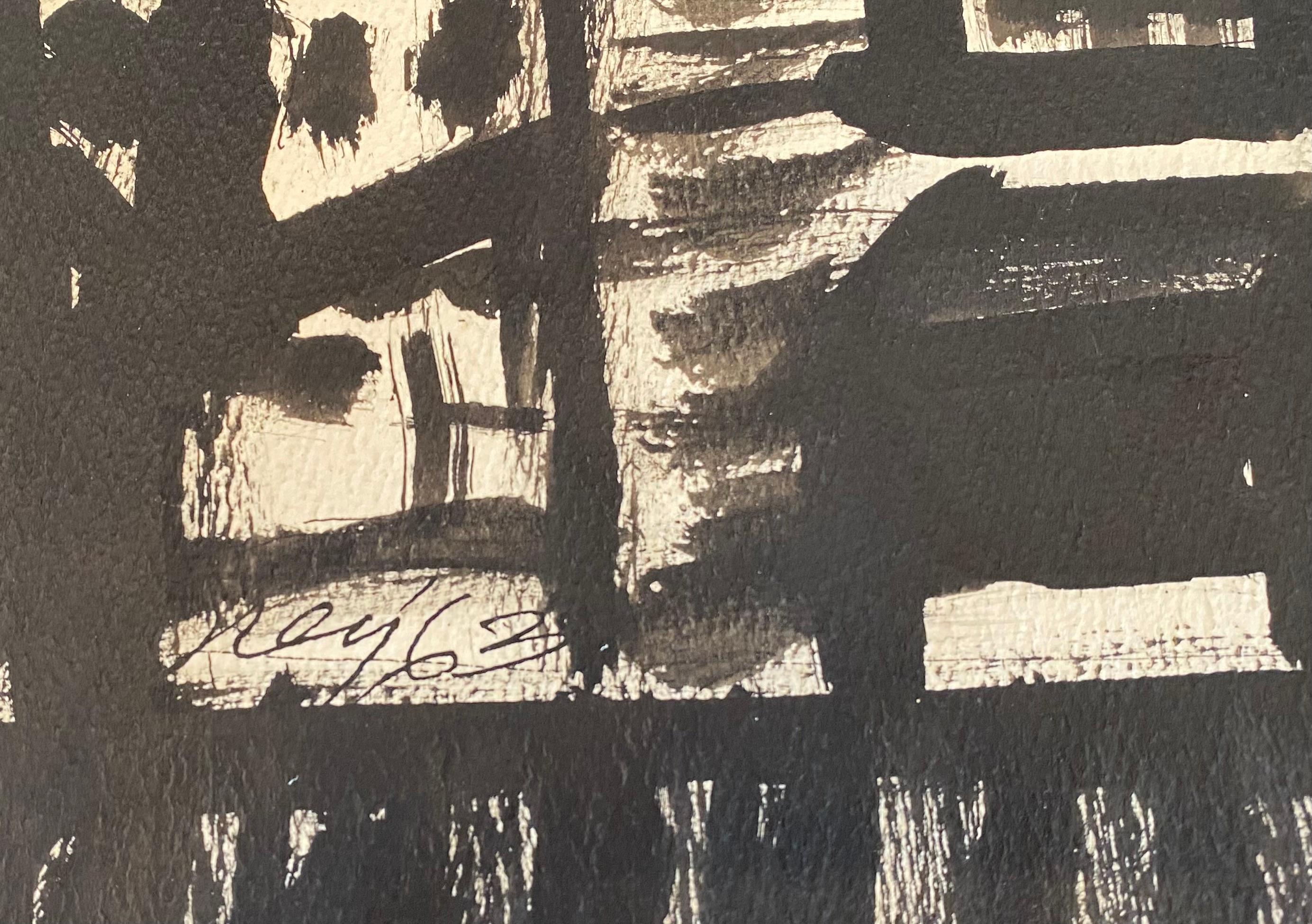 “Abstract in Black and White” For Sale 1