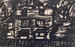 Abstrakt in Schwarz und Weiß