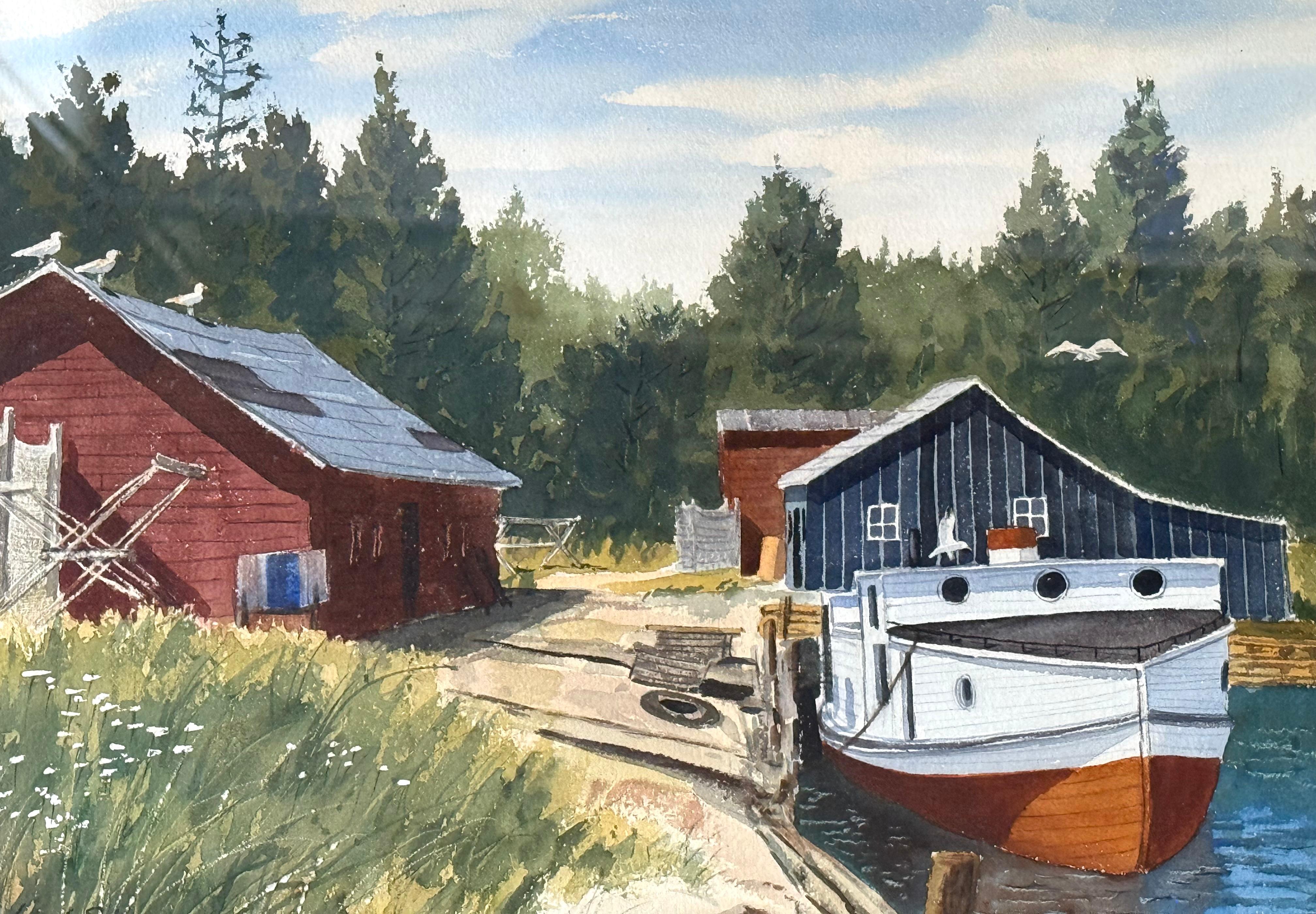 
Aquí tienes para tu consideración una acuarela original muy bien ejecutada del artista estadounidense Erhard Ericson.  Firmado abajo a la izquierda por el artista.  El estado es excelente. La acuarela se encuentra en su marco dorado original con