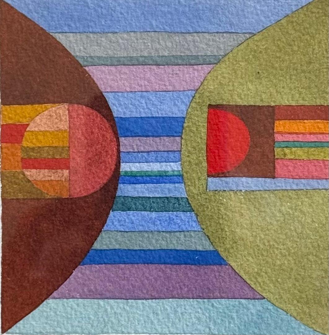 “Untitled #1” - Gray Abstract Drawing by Edward Darrell Crisp