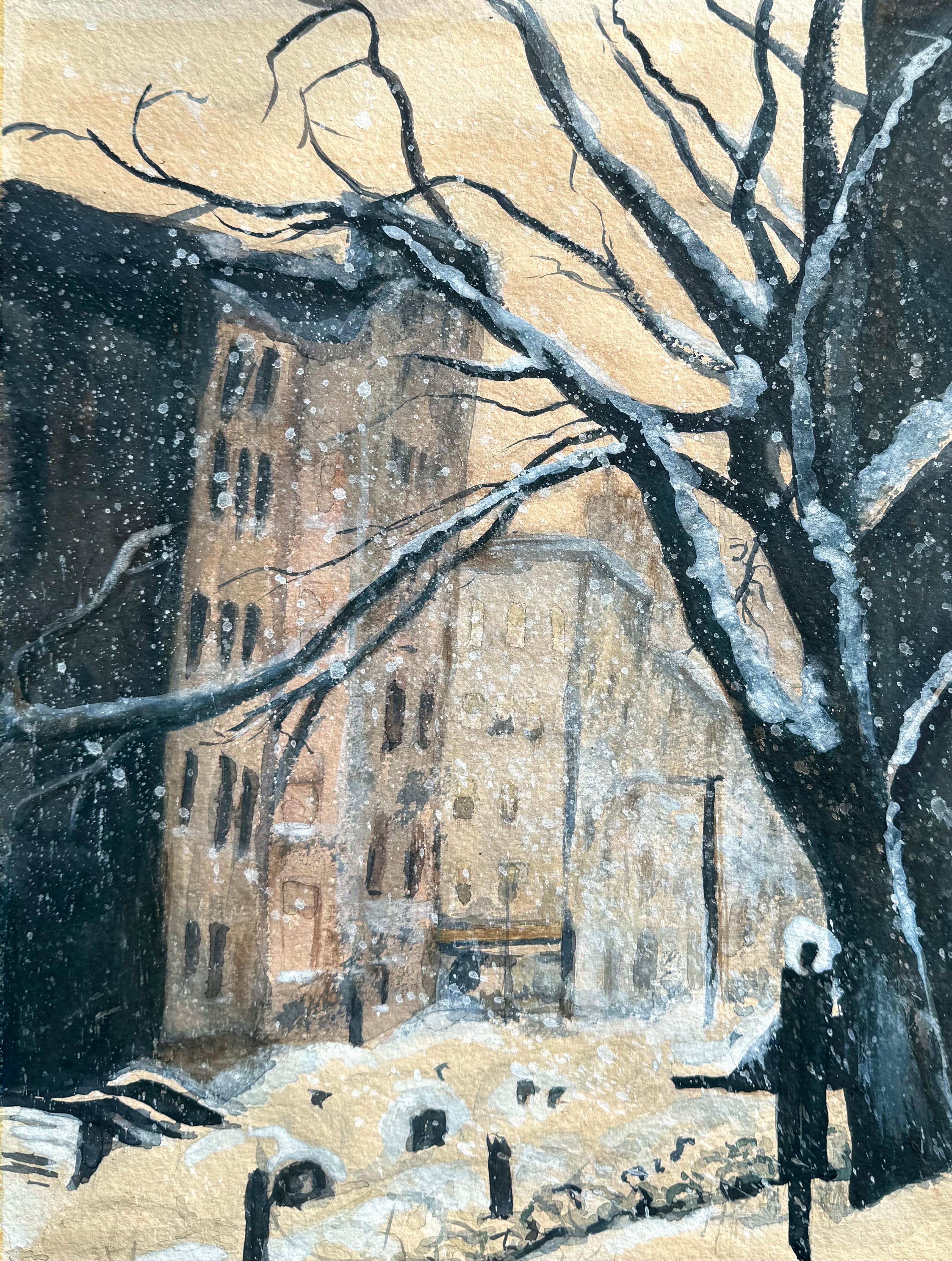 “City Snow” - Ashcan School Art by Hans Peter Nelson