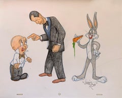 "Bugs Bunny, Humphrey Bogart ed Elmer Fudd"