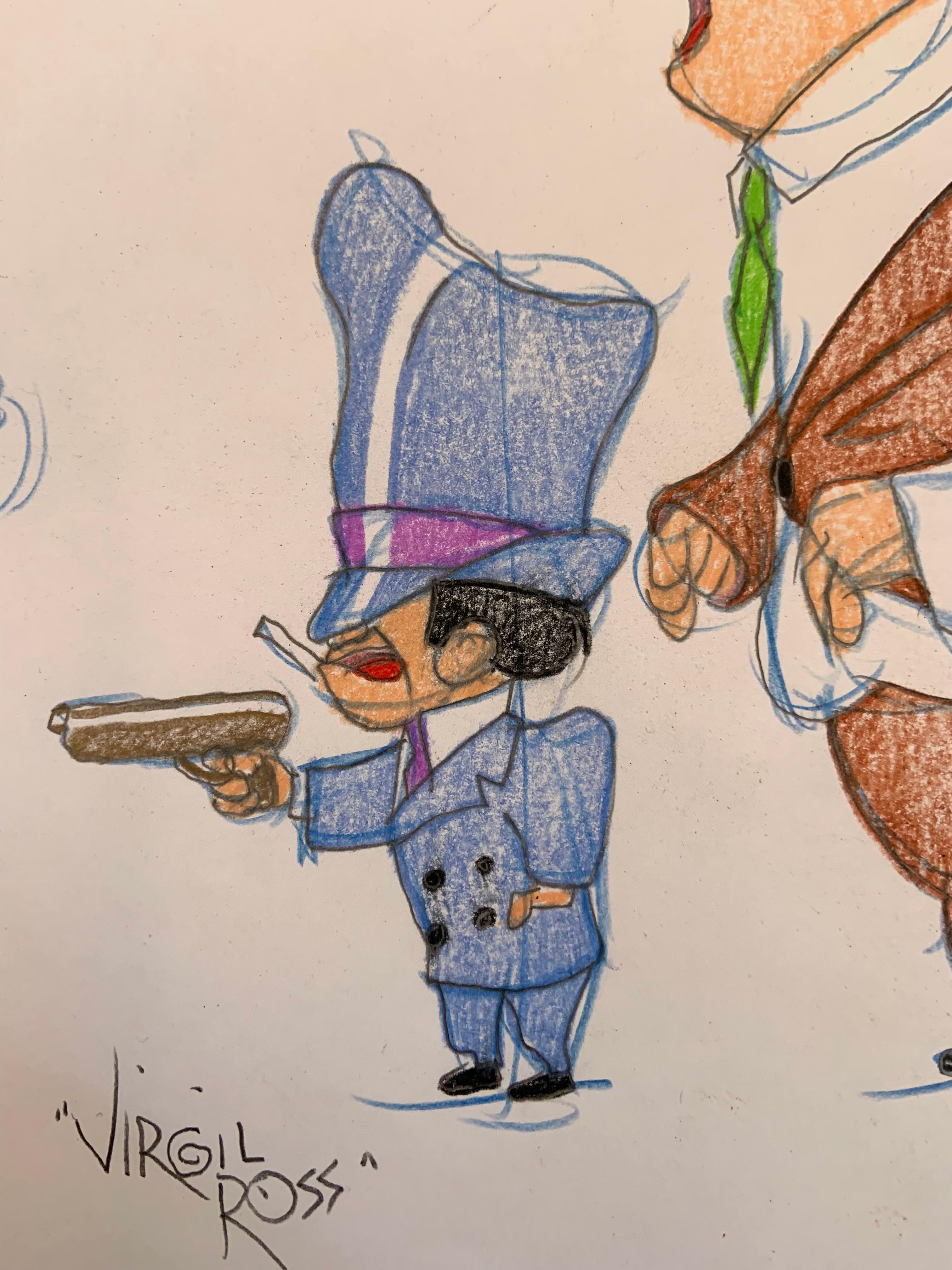 “Bugs Bunny, Rocky and Mugsy” - Other Art Style Art by Virgil Ross