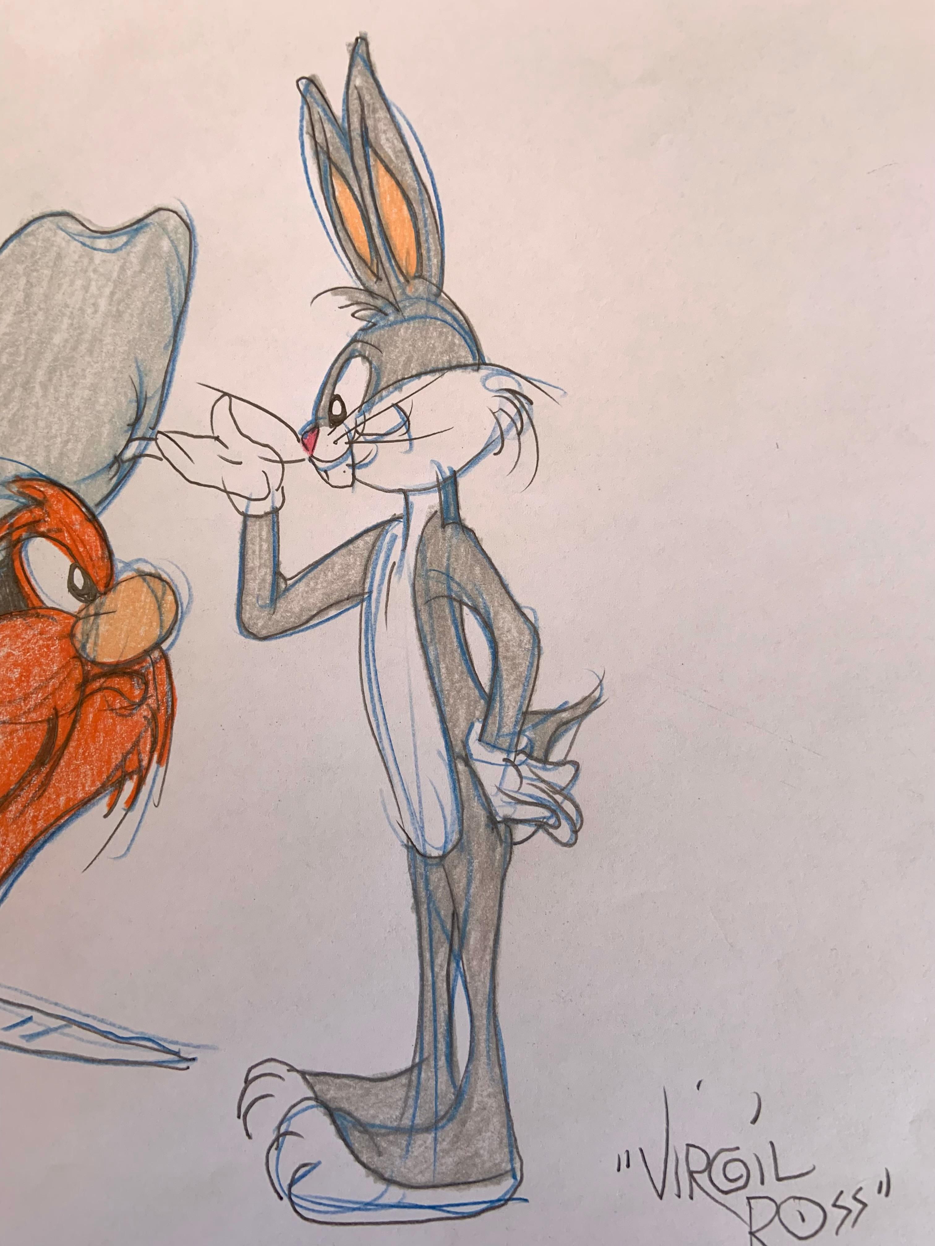 Bugs Bunny und Yosemite Sam – Art von Virgil Ross