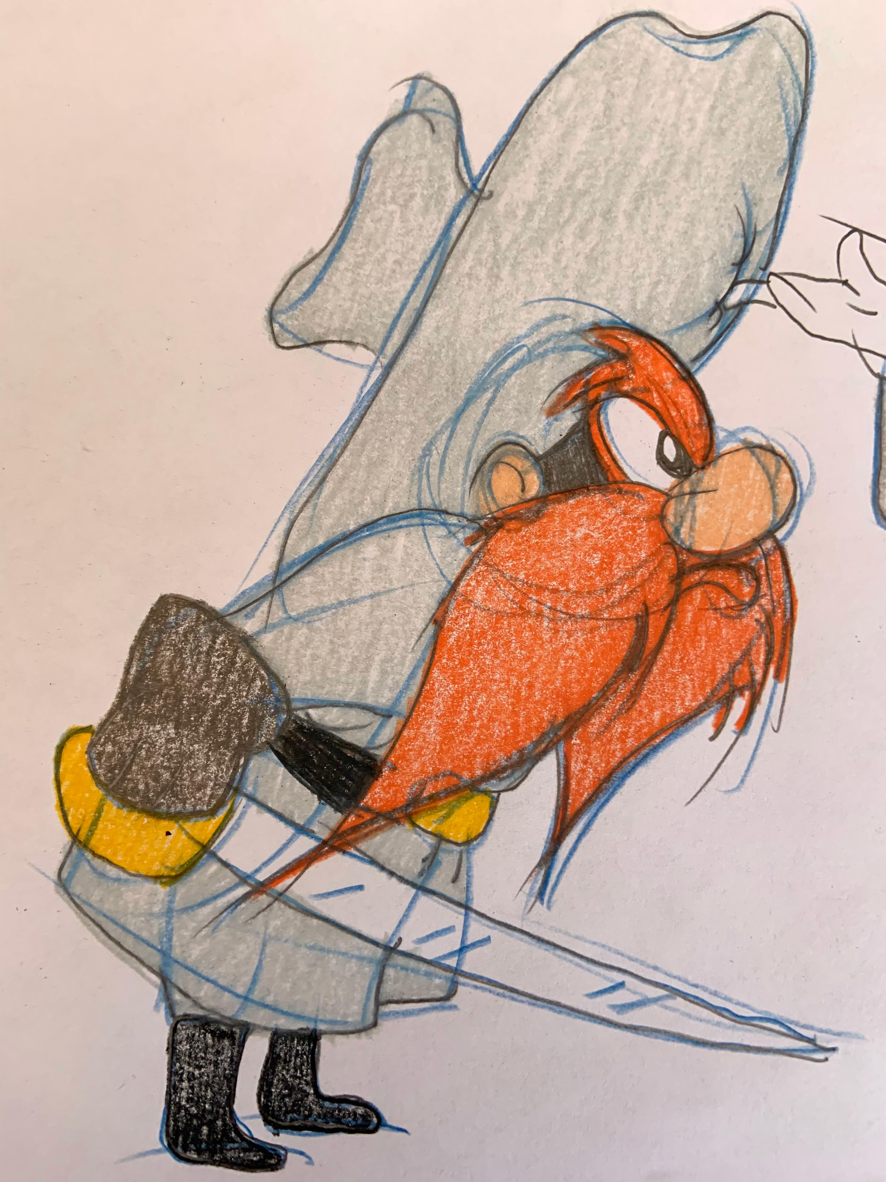 Bugs Bunny und Yosemite Sam (Sonstige Kunststile), Art, von Virgil Ross