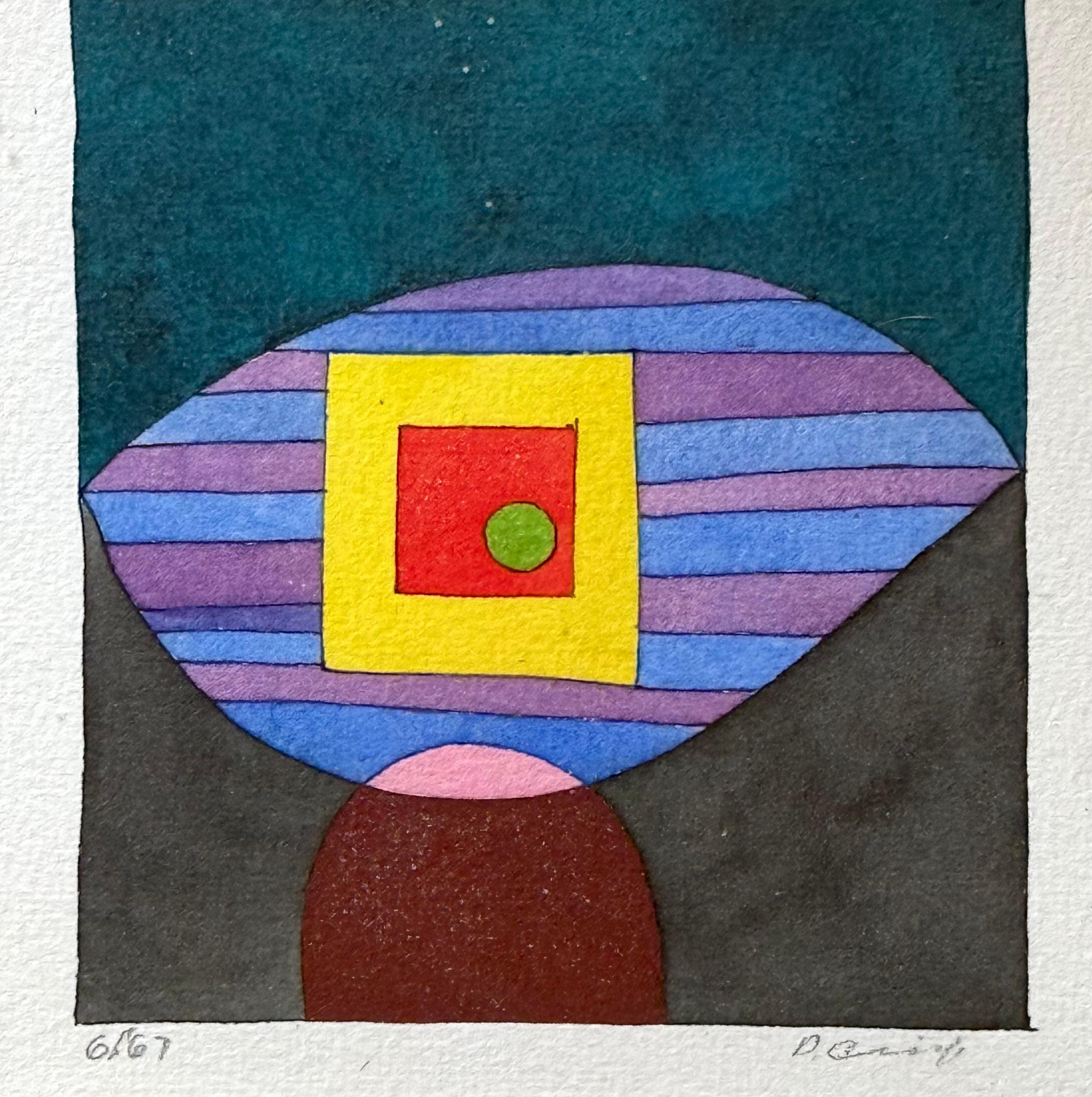 “Untitled #4” - Black Abstract Drawing by Edward Darrell Crisp