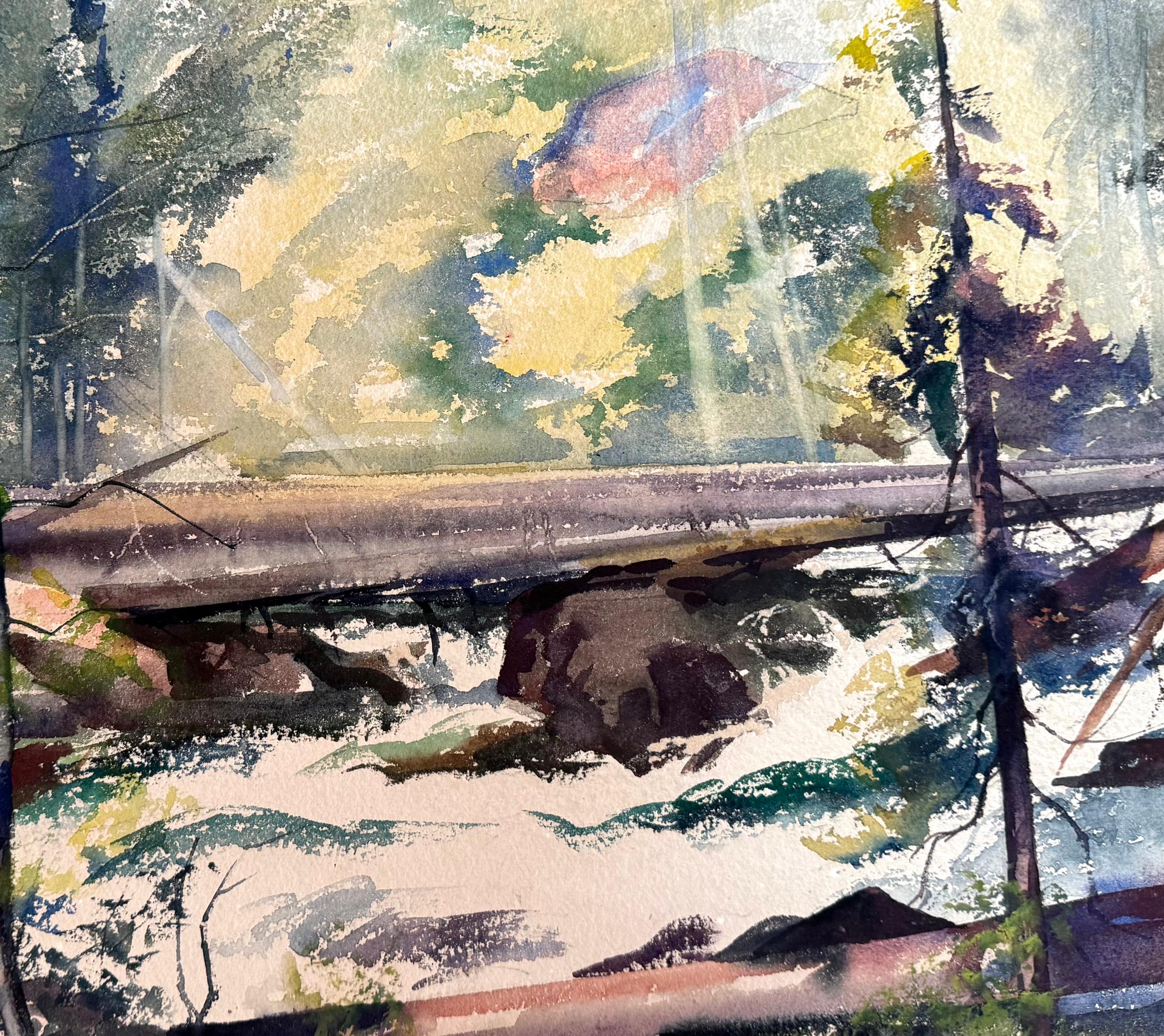 Rauschender Waldbach (Post-Impressionismus), Art, von 20th century American School