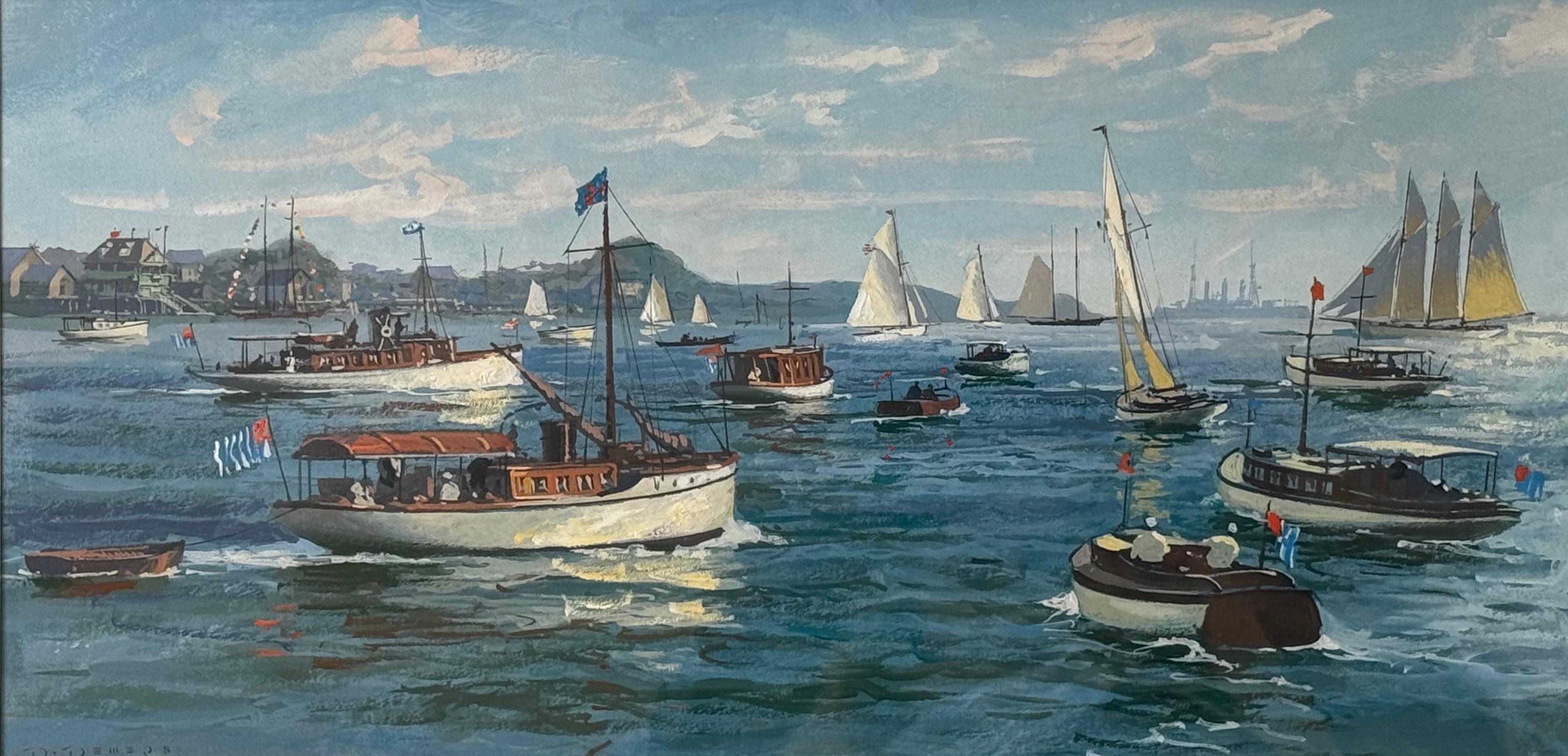 Le 90e anniversaire de l'escadron de puissance américain - Gris Landscape Art par Donald Demers