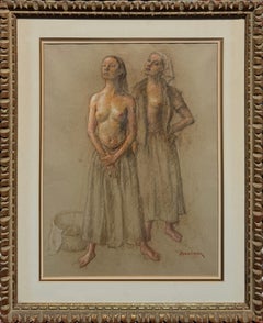 "Nus féminins debout"