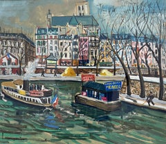 “Boats on the Seine, Paris”