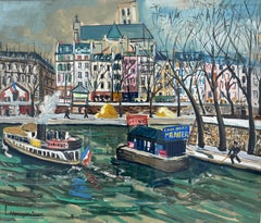 "Boote auf der Seine, Paris"