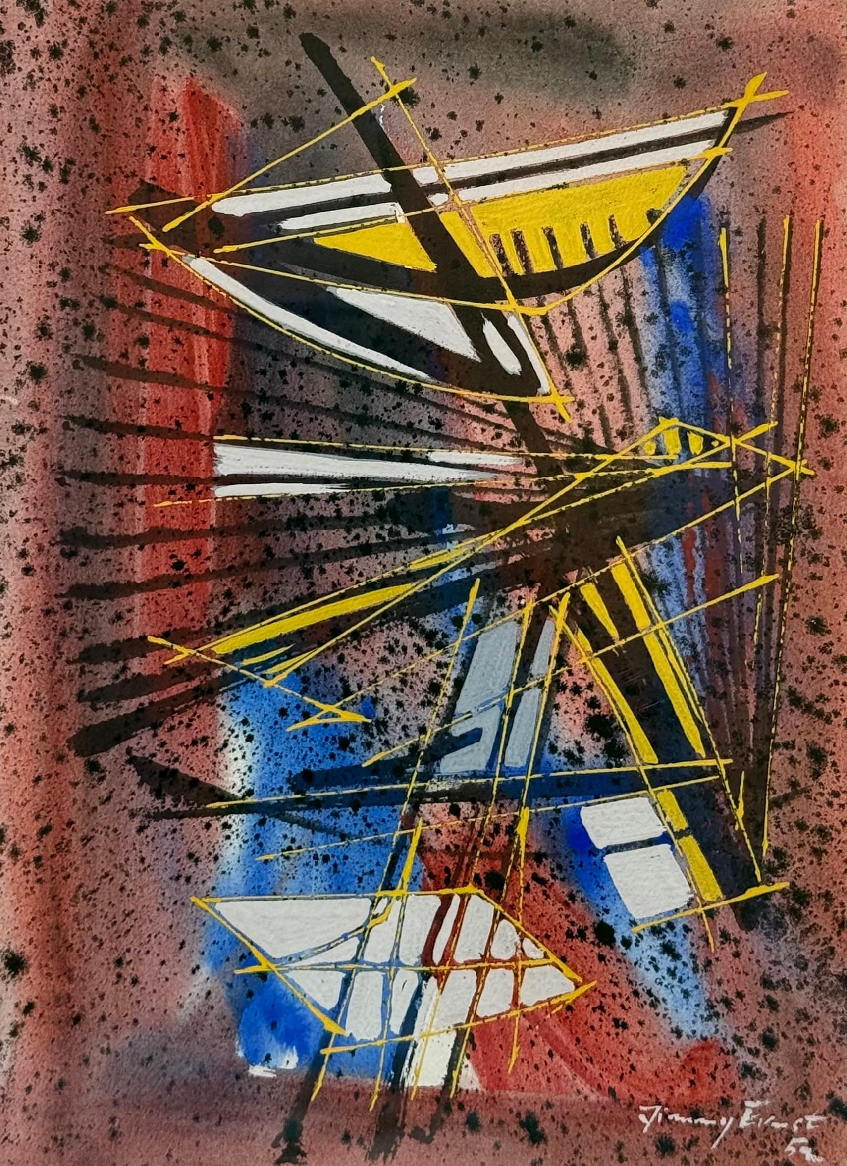 "Abstrait en couleurs, 1952