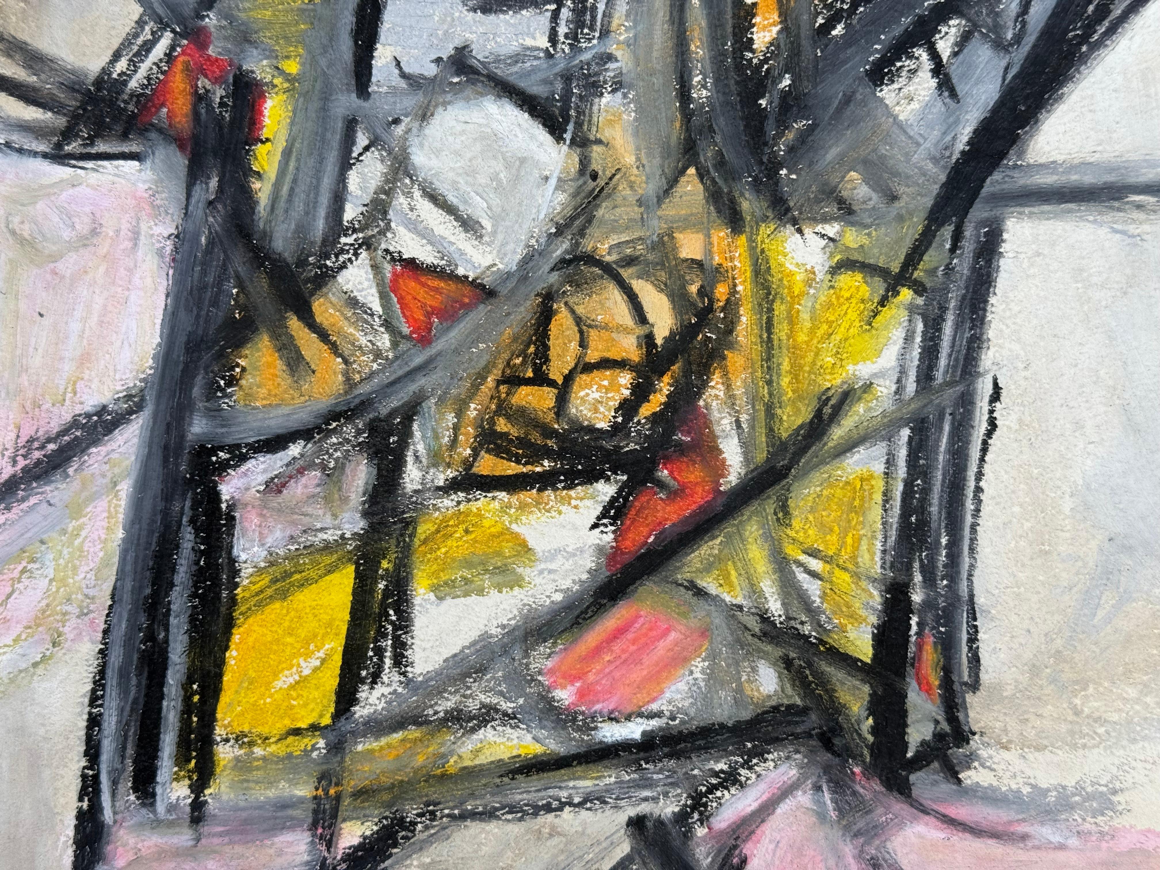 Original oil pastel on archival paper by the well known American artist, Leon Wall.  Artist initial signature lower left. Condition is good. Presently unframed.  Provenance: A Long Island, New York collector.

Leon Wall 1916-1980
Born in Pittston,