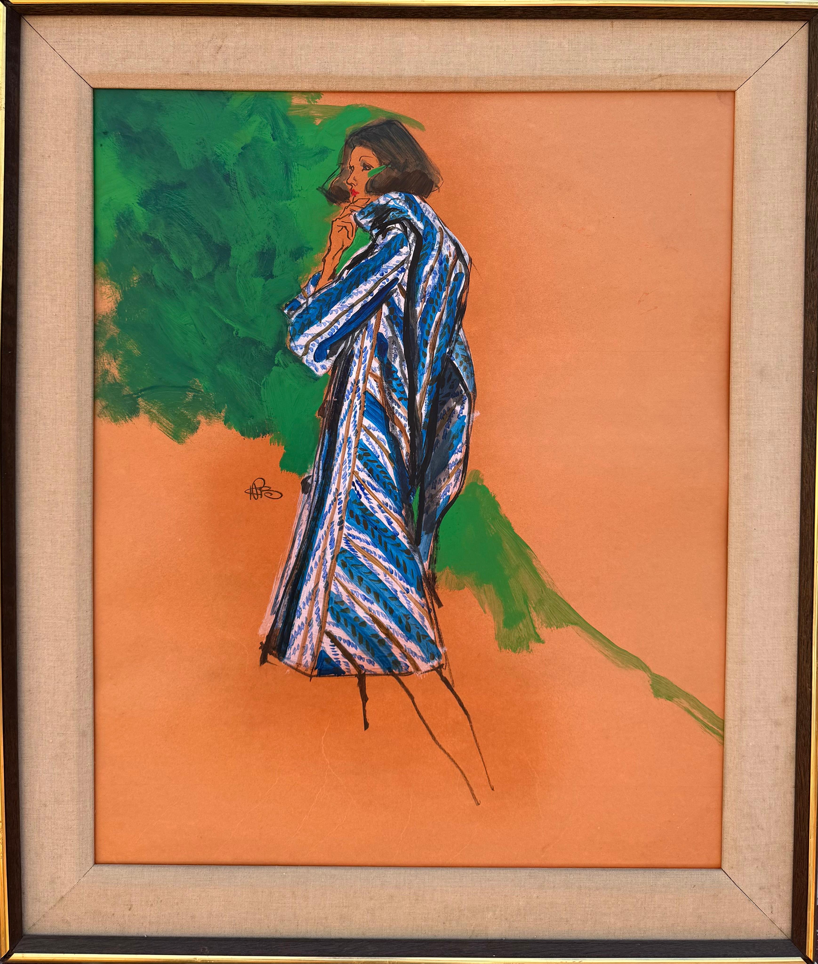 “Pauline Trigere” - Art by Kenneth Paul Block