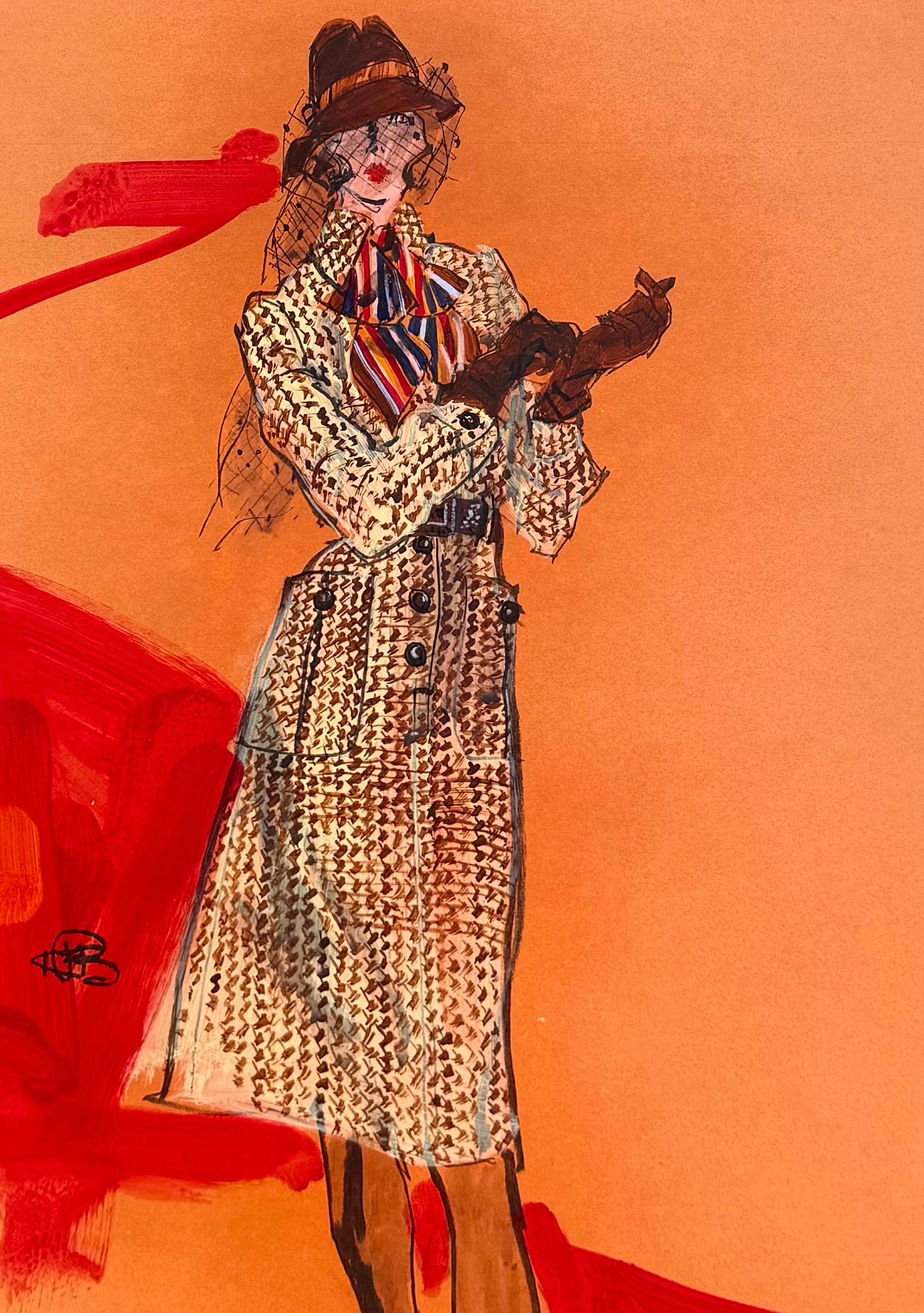 “Woman with Colorful Scarf” 1