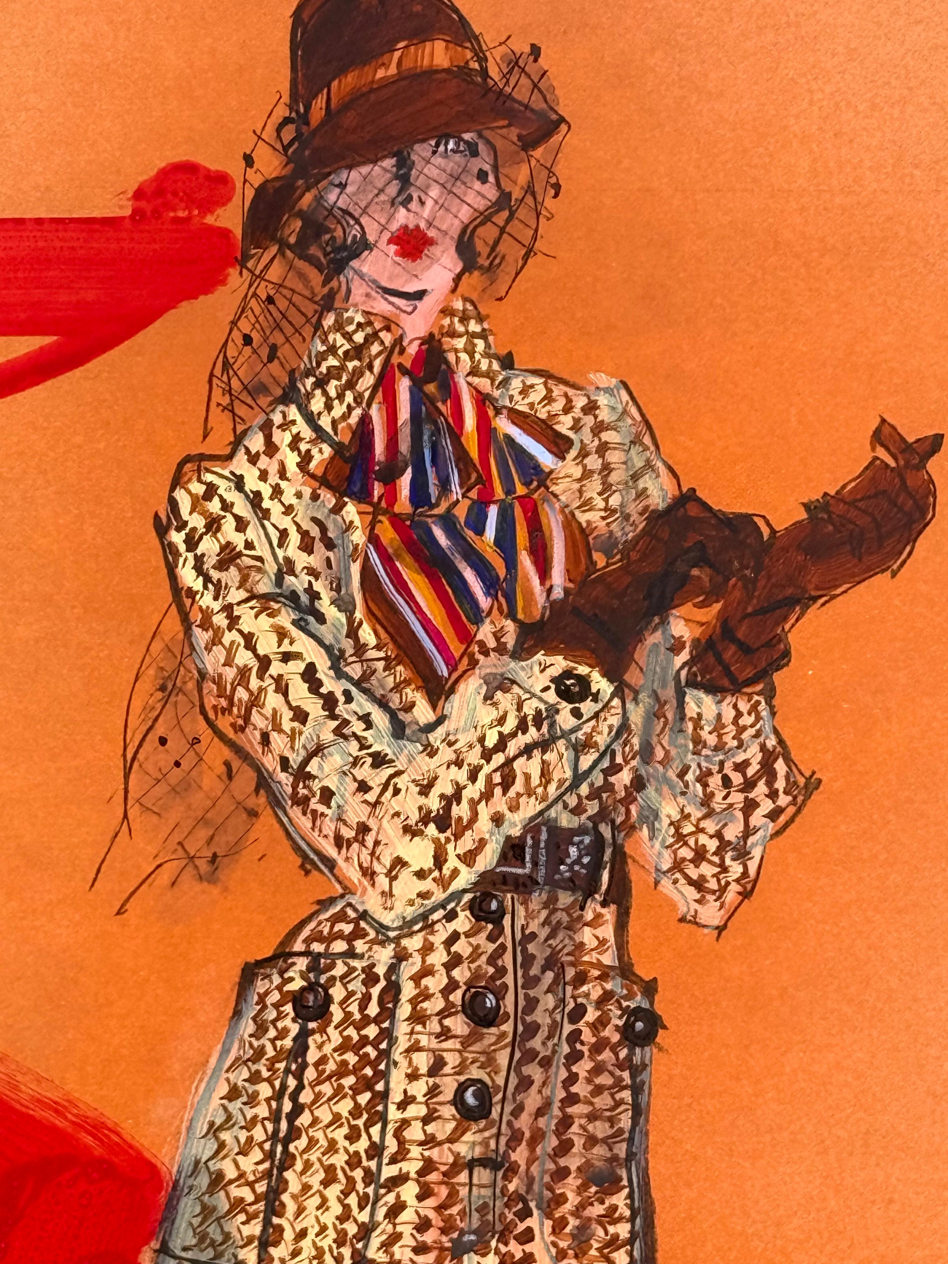“Woman with Colorful Scarf” 2