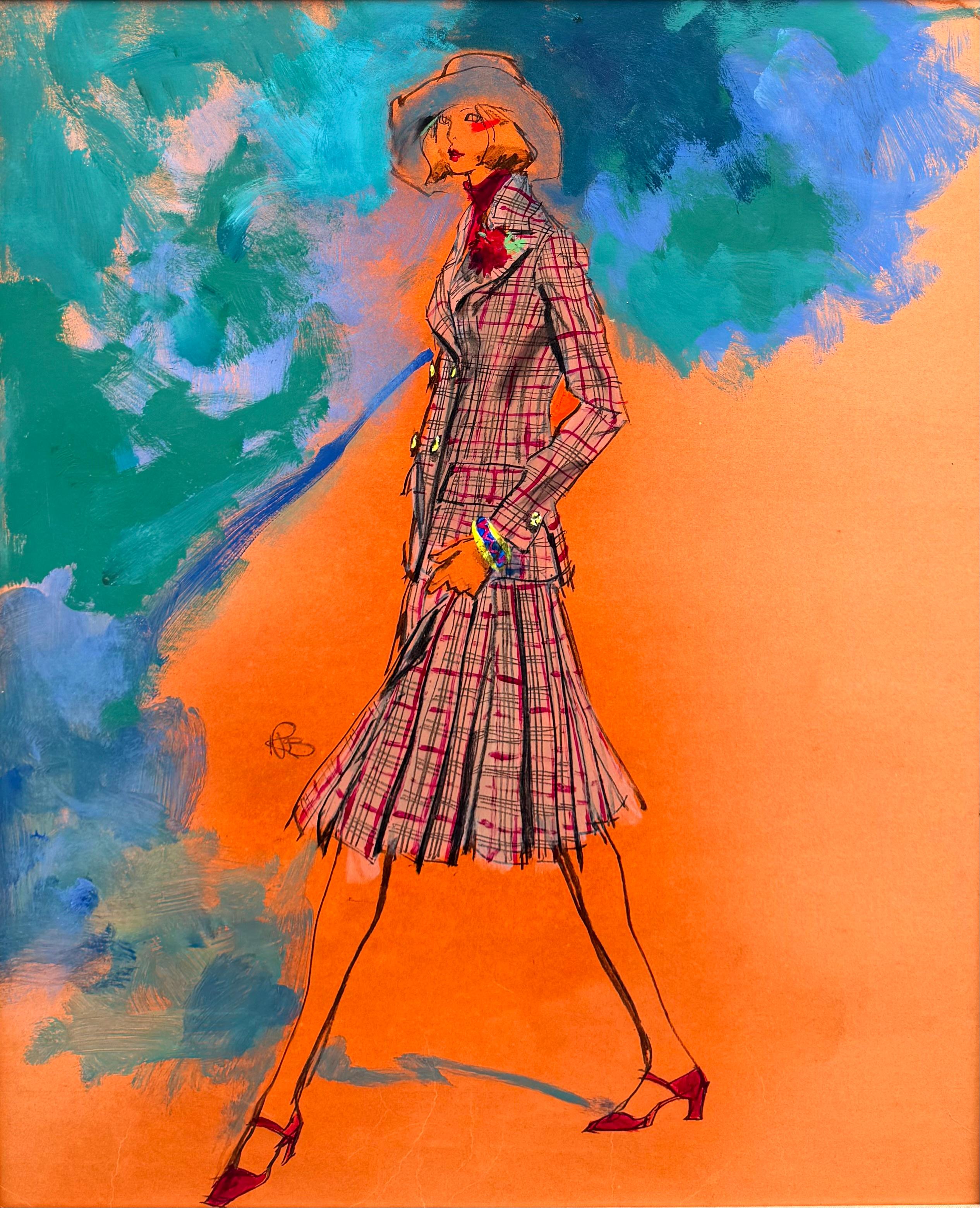 “Woman in Plaid” For Sale 1