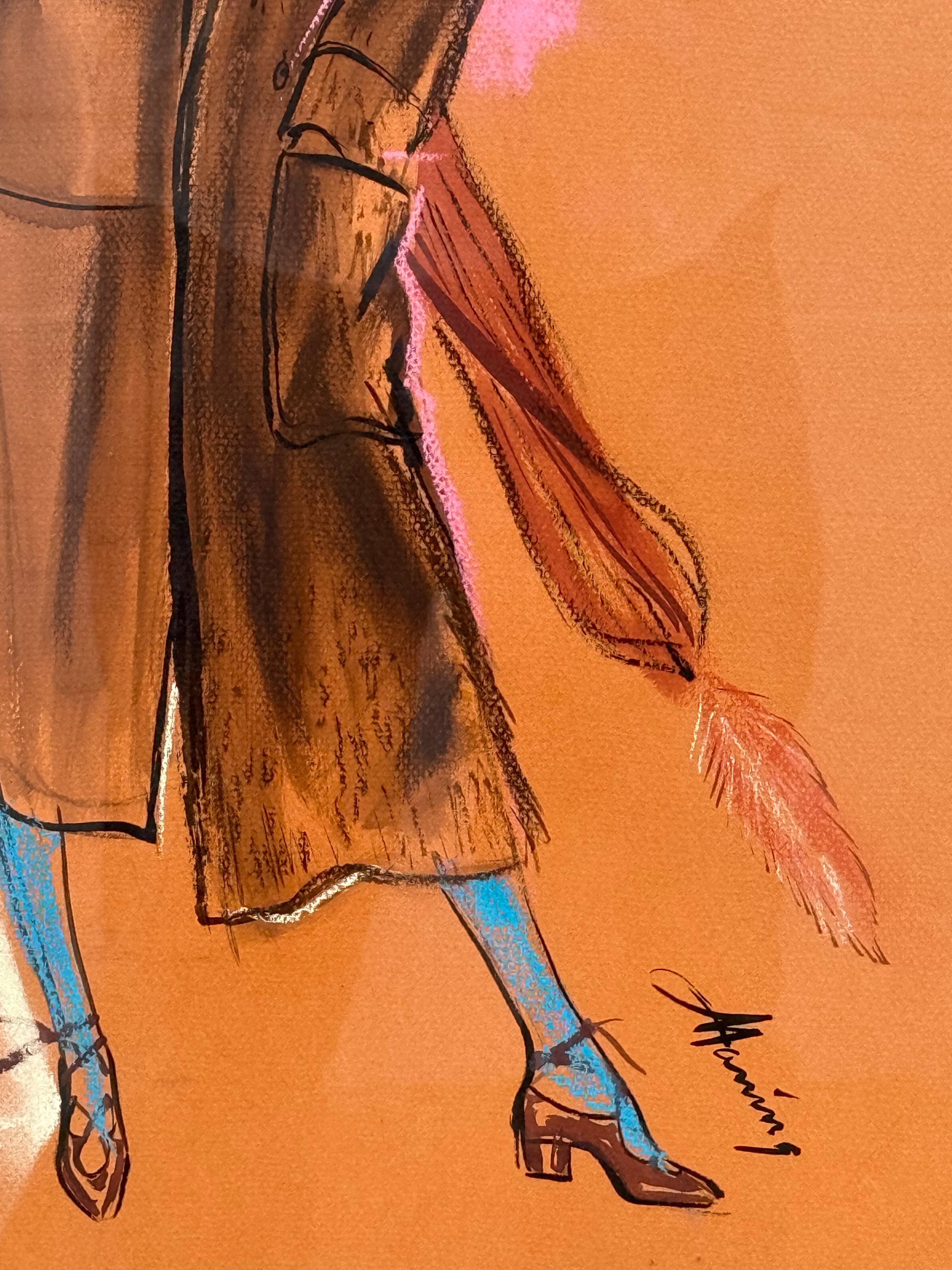 “Model in Hooded Coat” For Sale 2