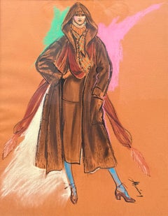 “Model in Hooded Coat”