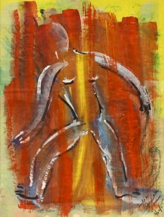 “Abstract Figure in Orange”