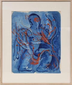 “Abstract Figure in Blue”