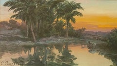 "Atardecer Tropical Orientalista"