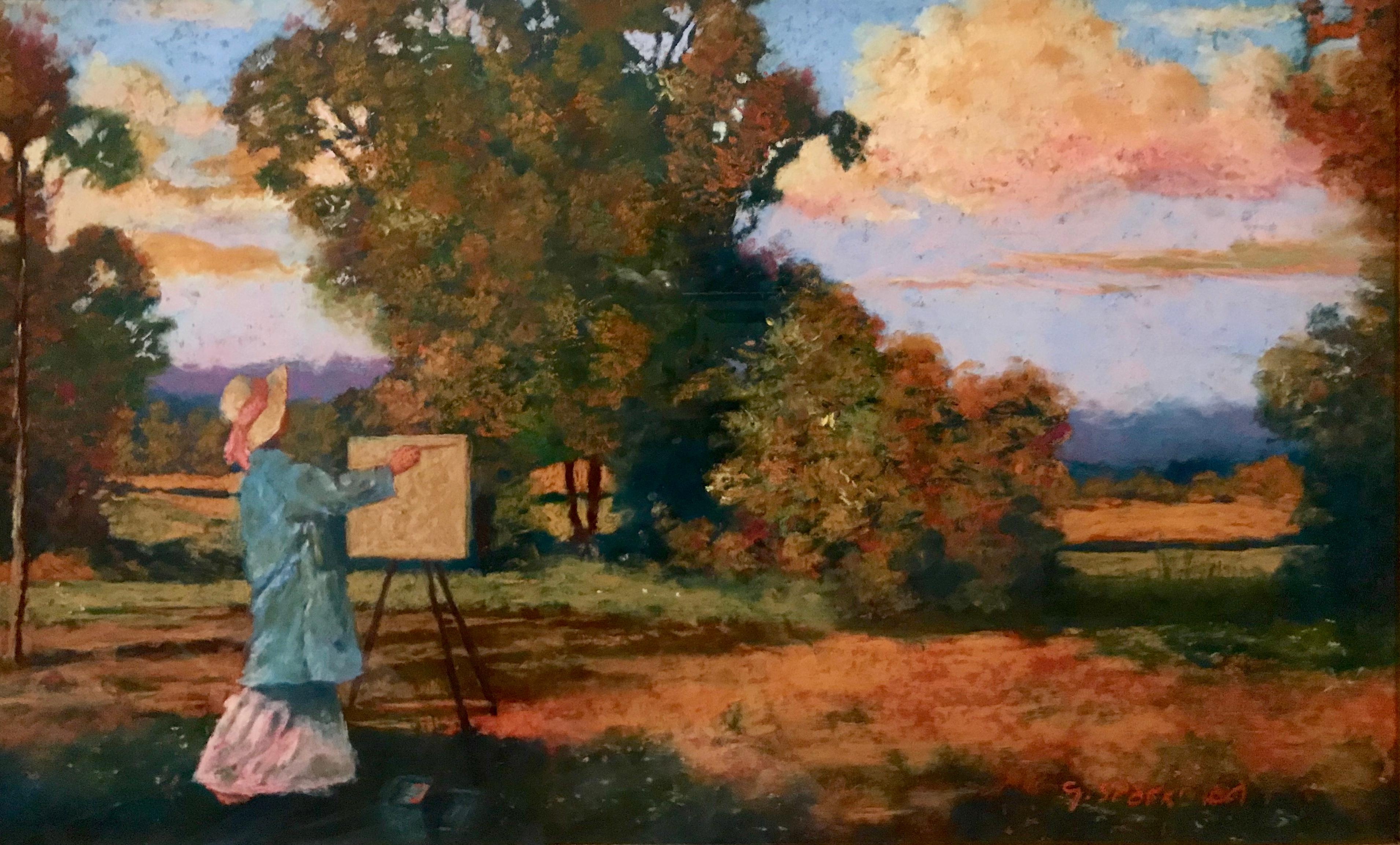 Der Maler von Plein-Aire – Painting von Eugene Sparkman Jr.