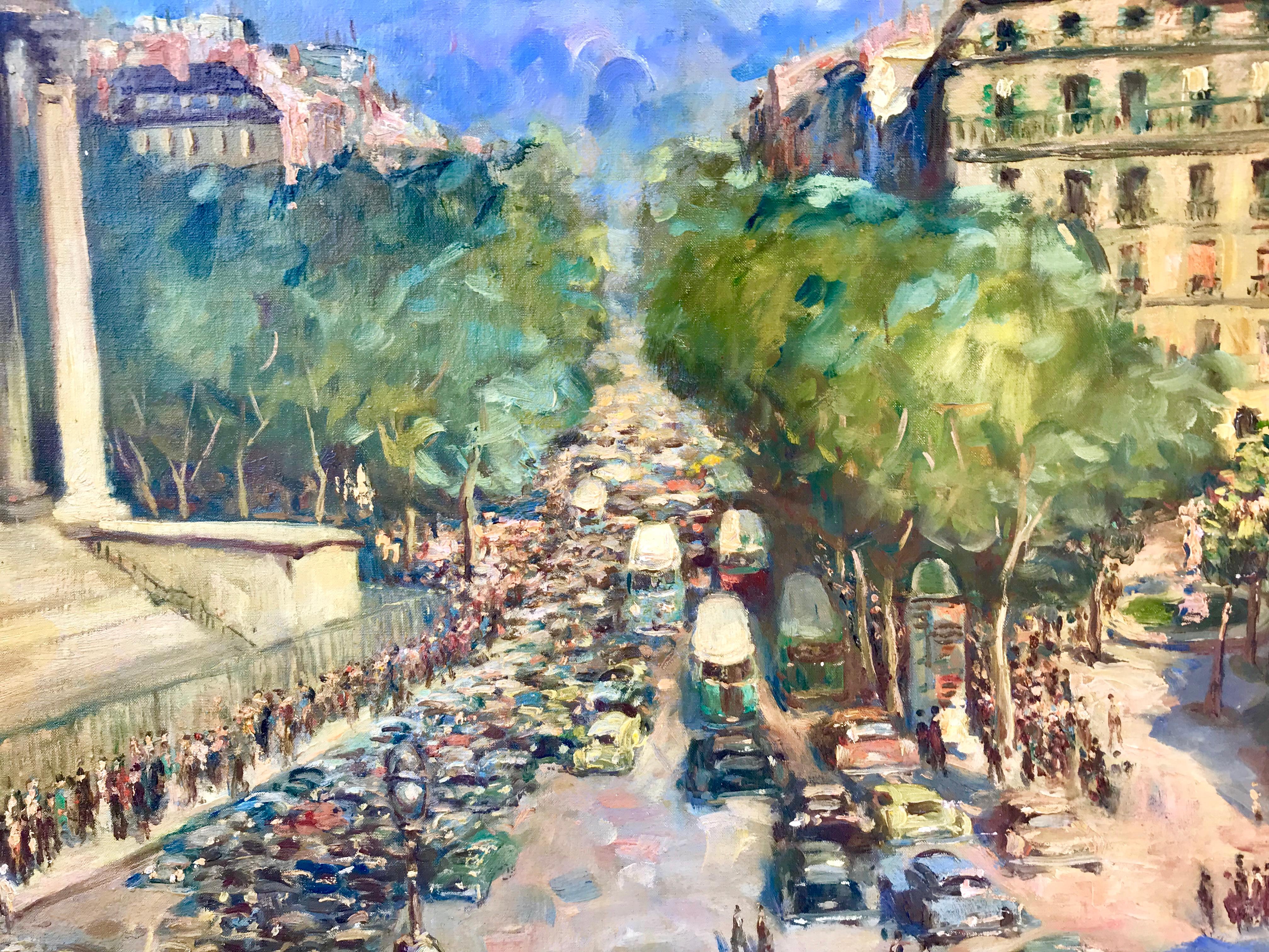 “La Madeleine, Paris” - Painting by Fred De Bock