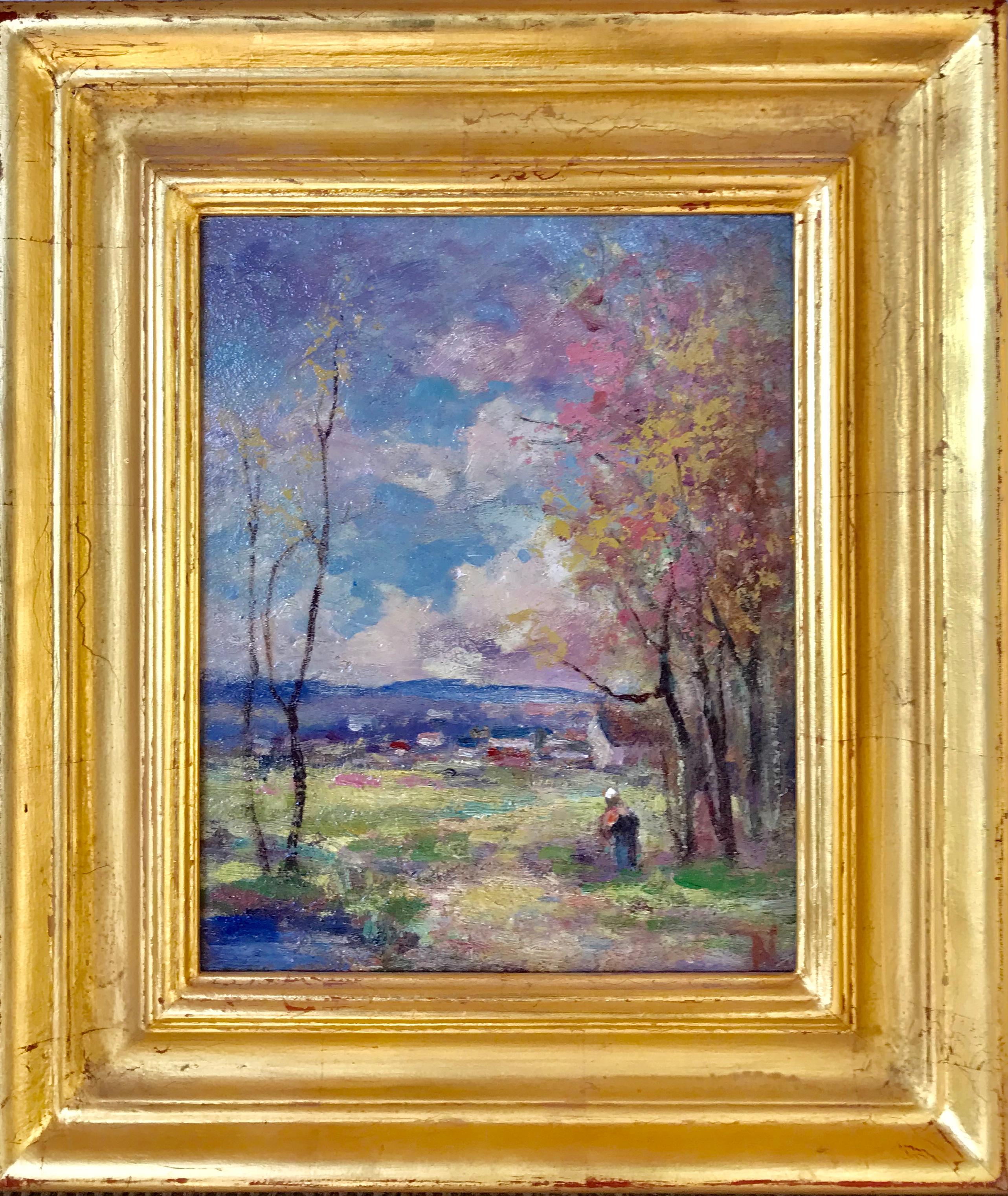 “Impressionist Landscape” – Painting von Arlington Lindenmuth