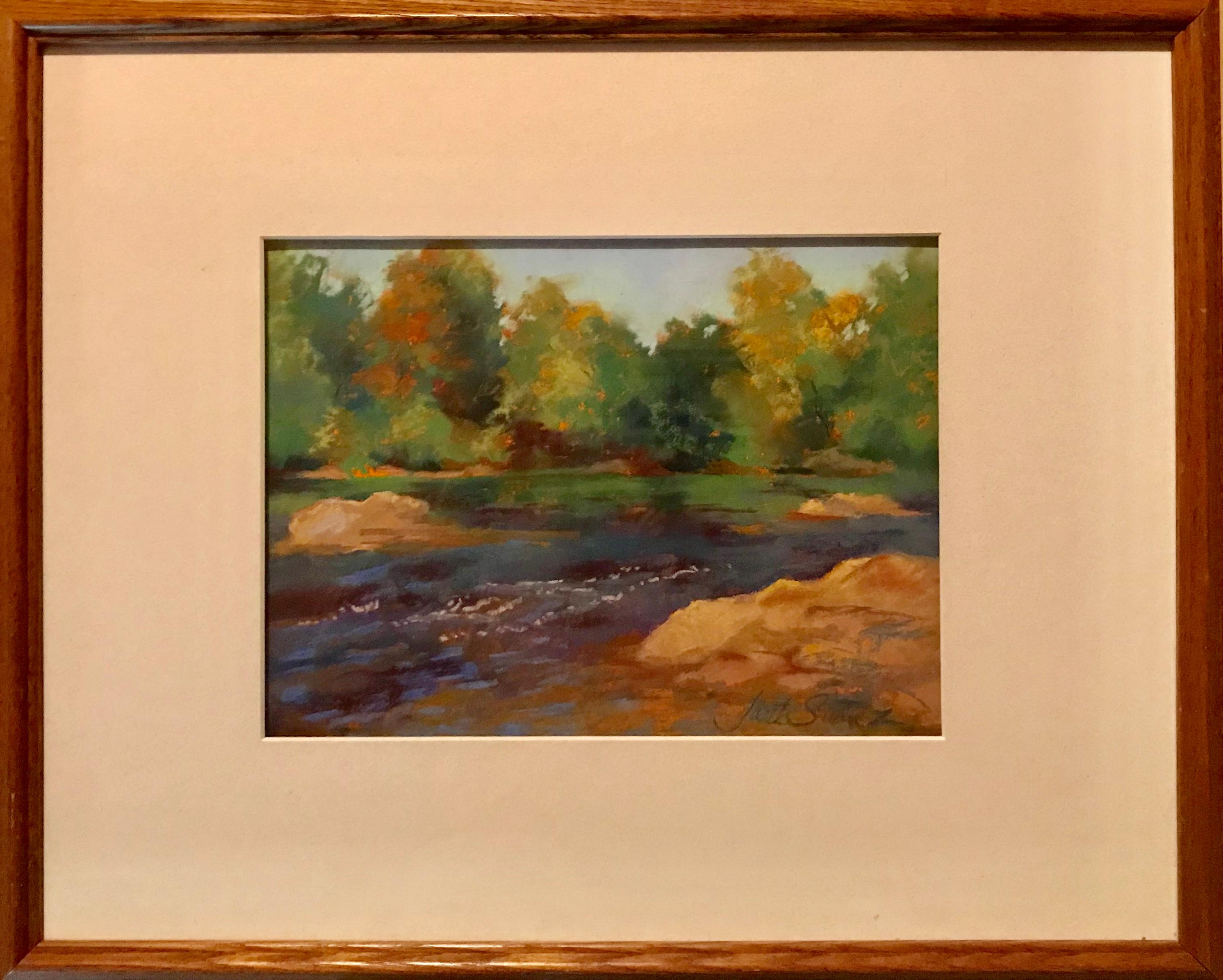 “Chattahoochee River”  - Post-Impressionist Art by Janet Suarez