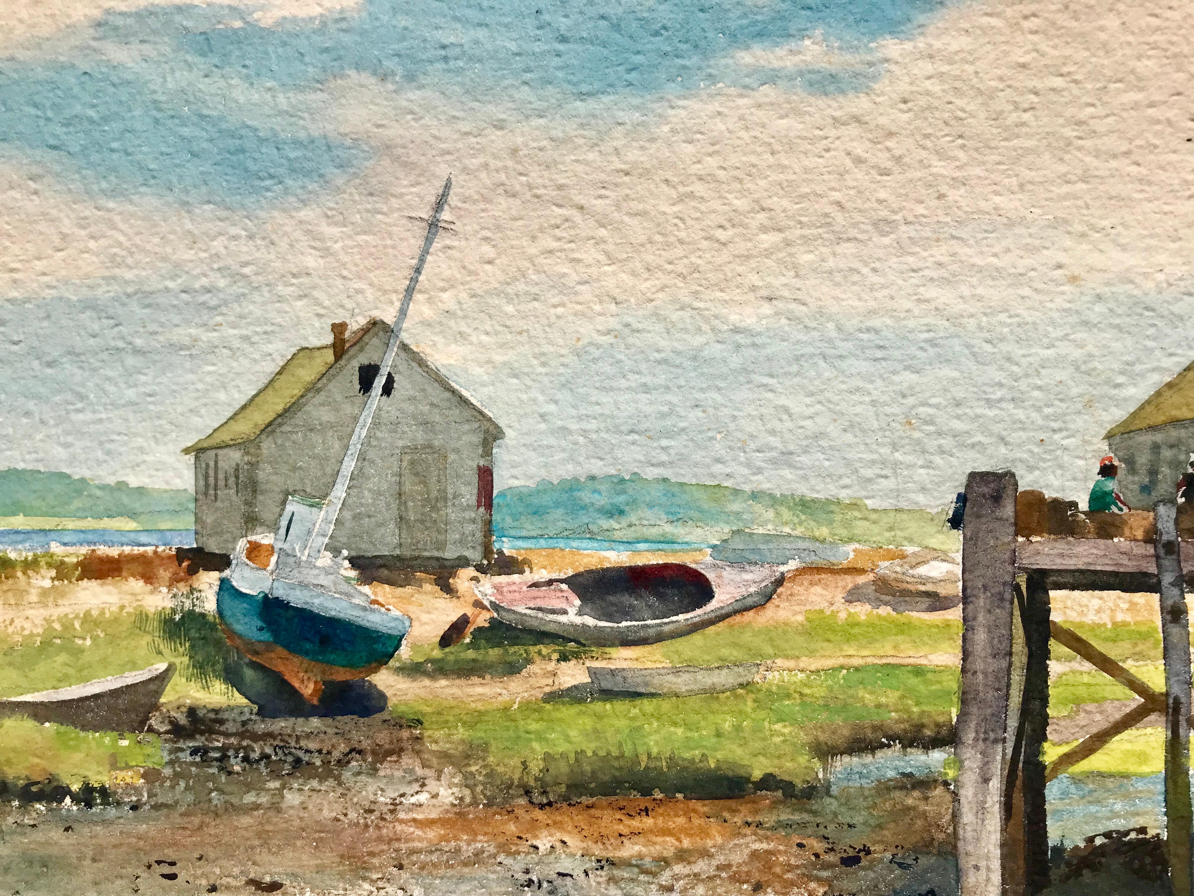 “Fishing Shack, Maine” - Art by Joel W. Reichard