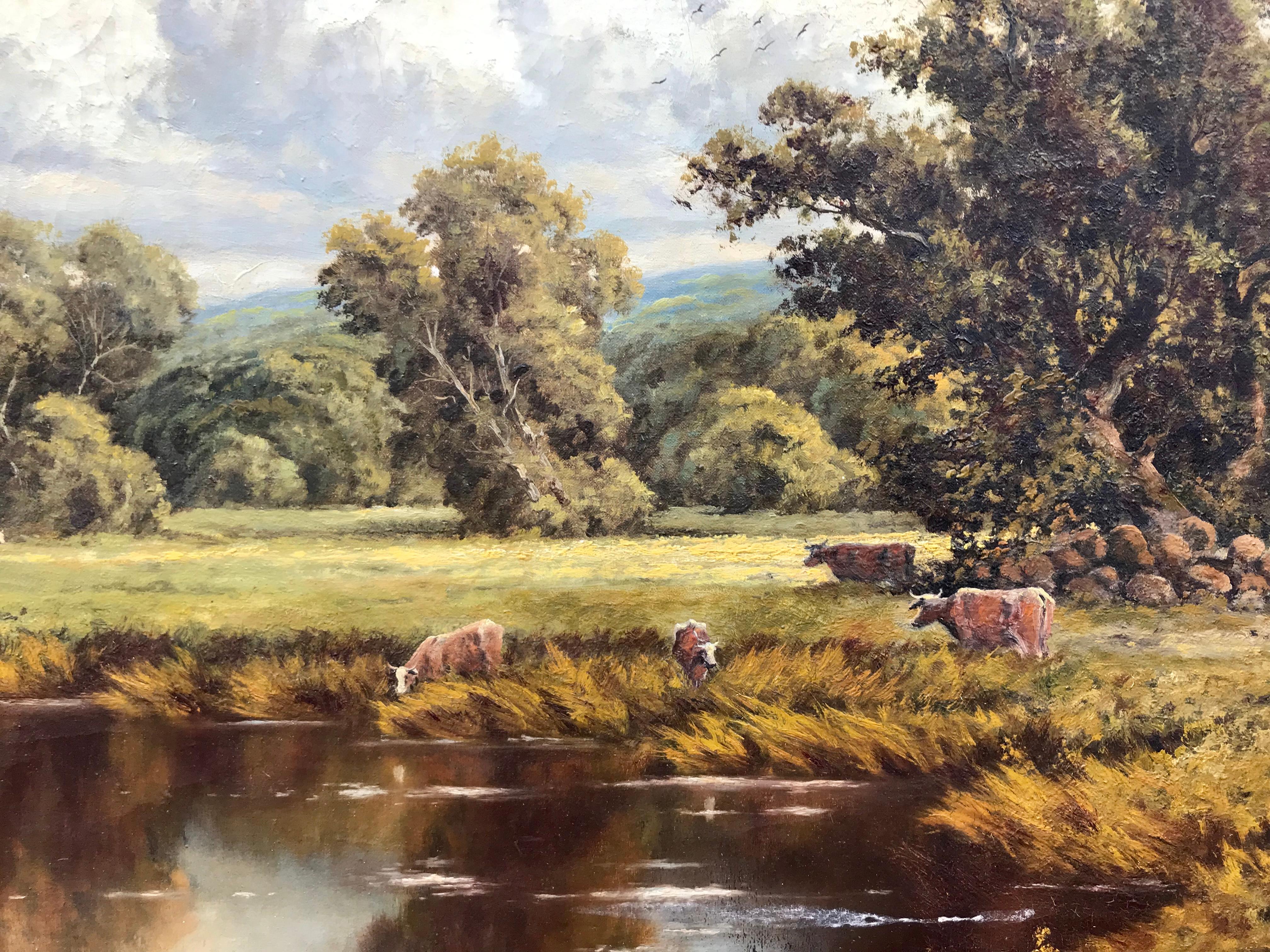 “The Wooded Meadow” - Painting by Frederick D. Ogden