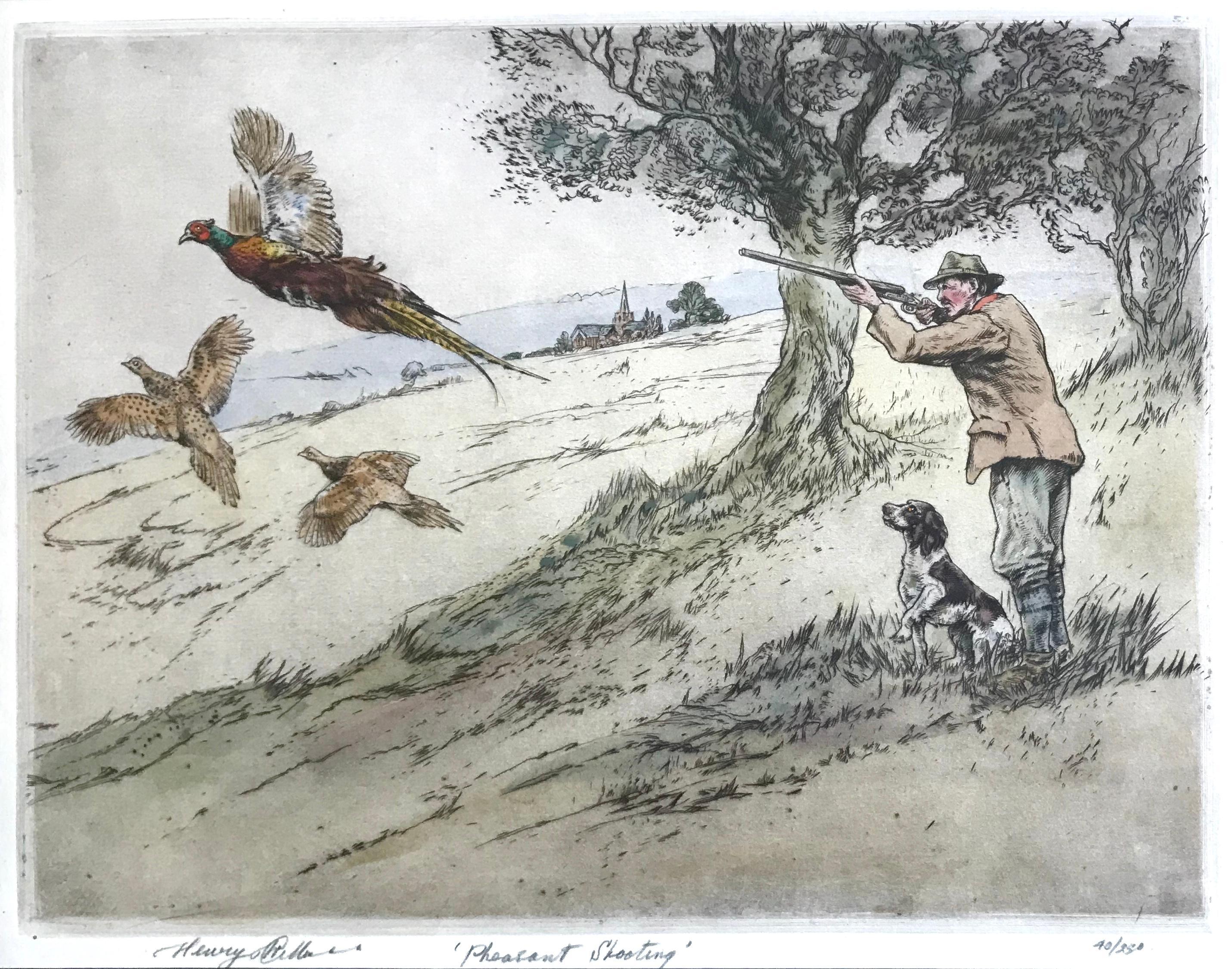 “Pheasant Shooting” - Print by Henry Wilkinson