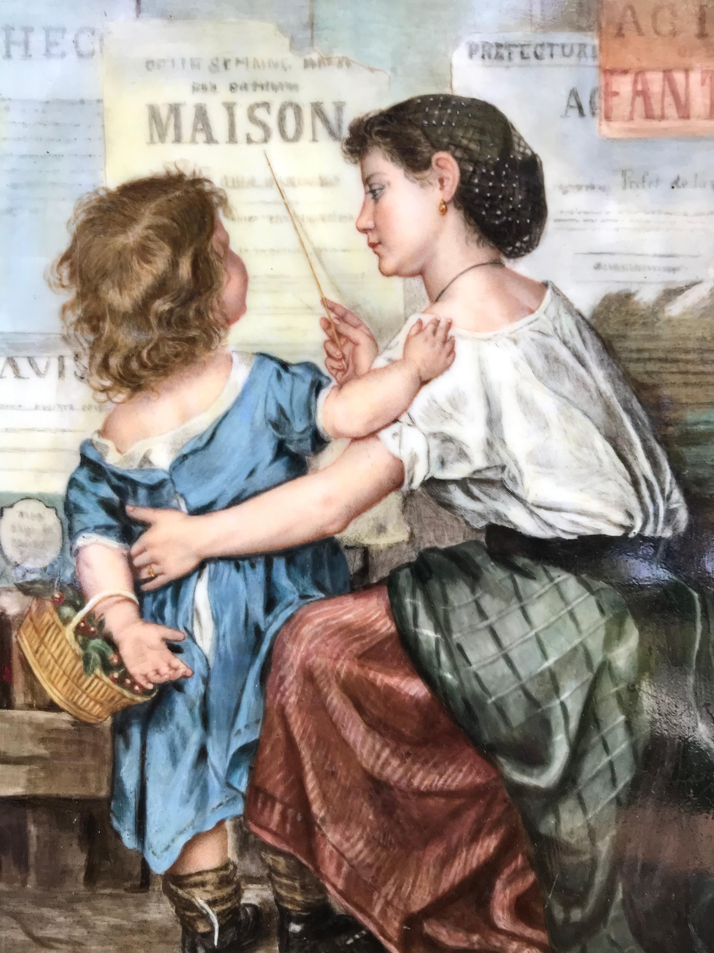 “The French Lesson” - Painting by John Valentine