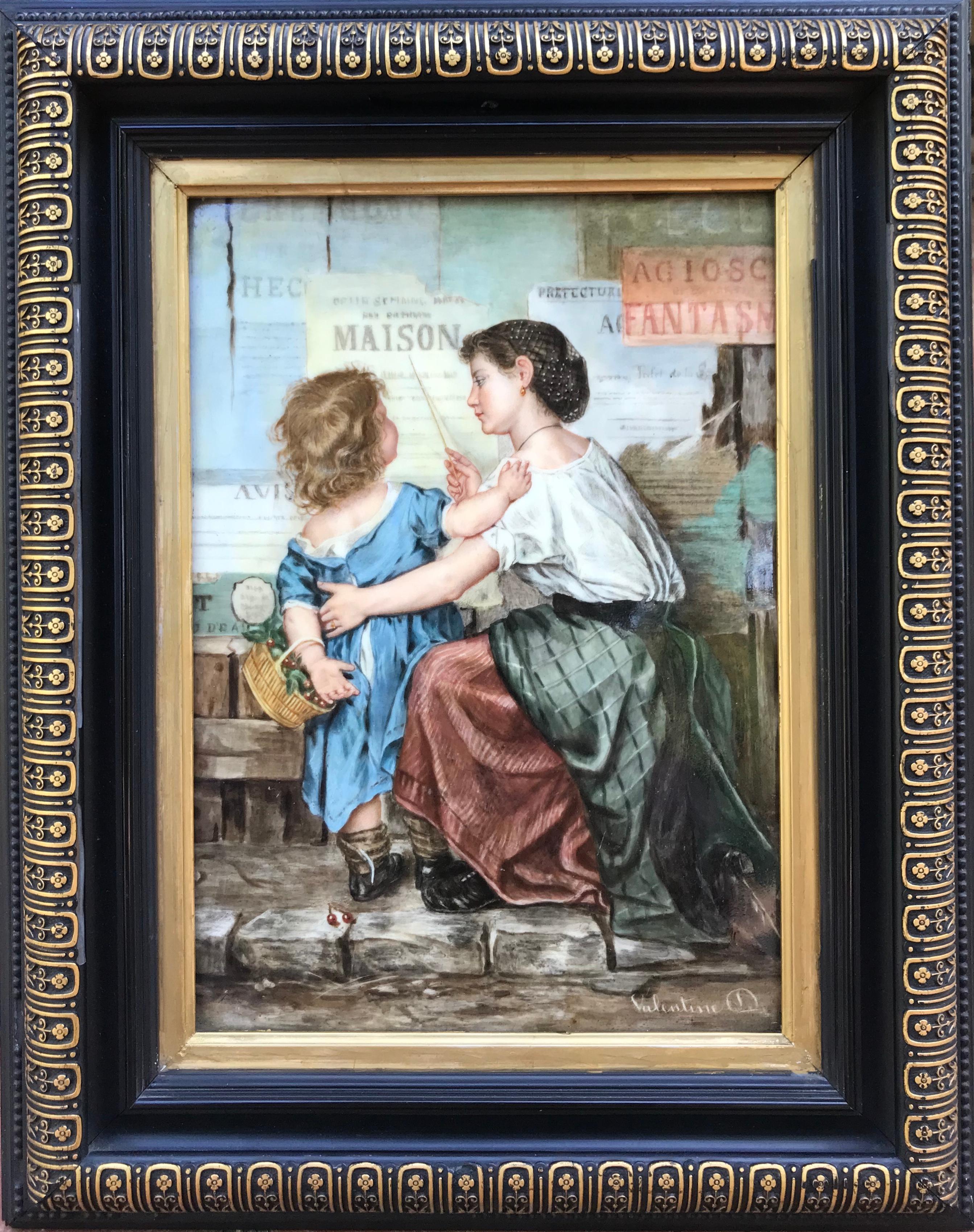 “The French Lesson” - Academic Painting by John Valentine