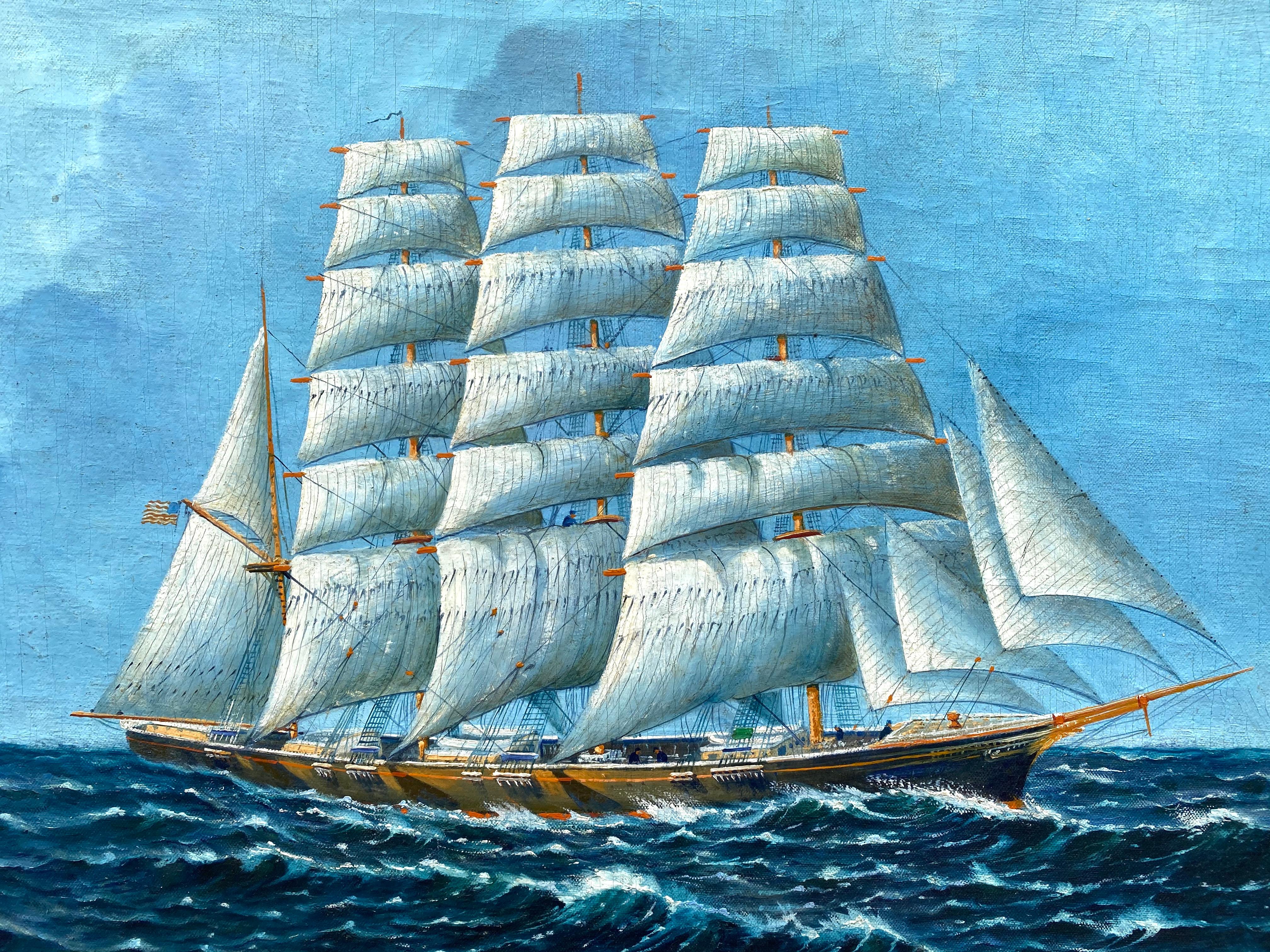 clipper ship painting